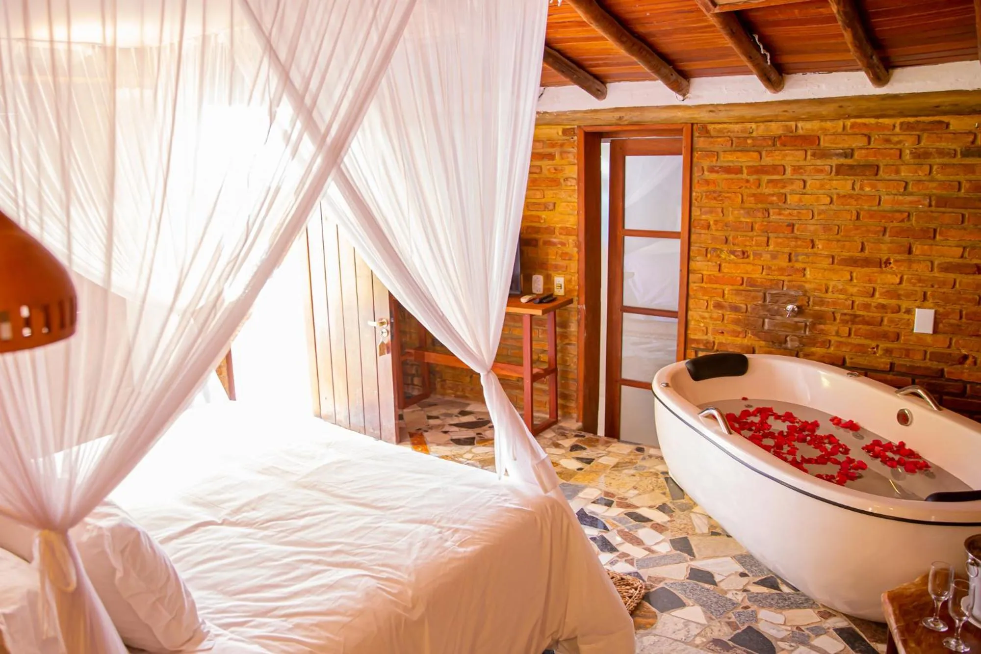 Bed in Casa Rabanete Trancoso