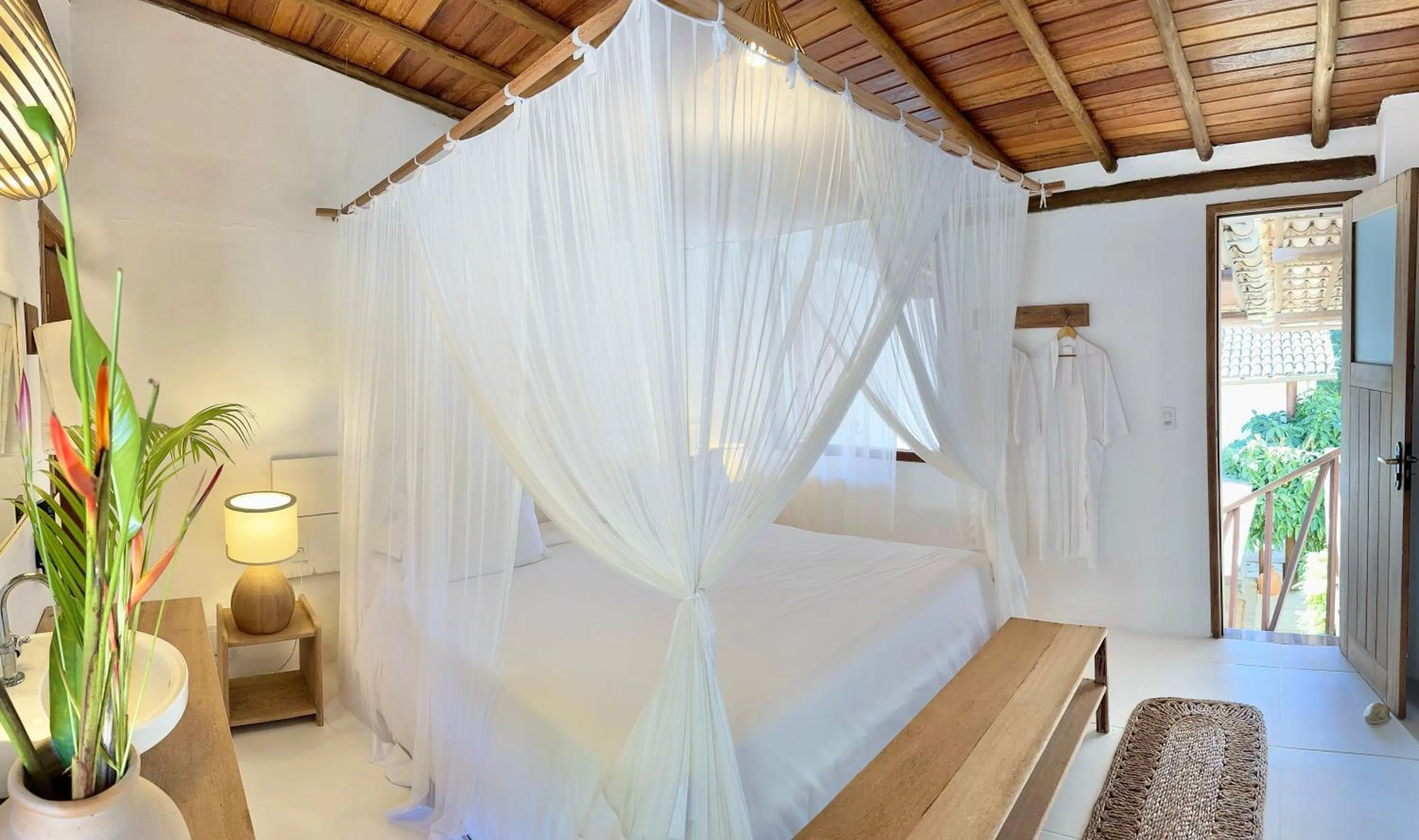 Bed in Casa Rabanete Trancoso