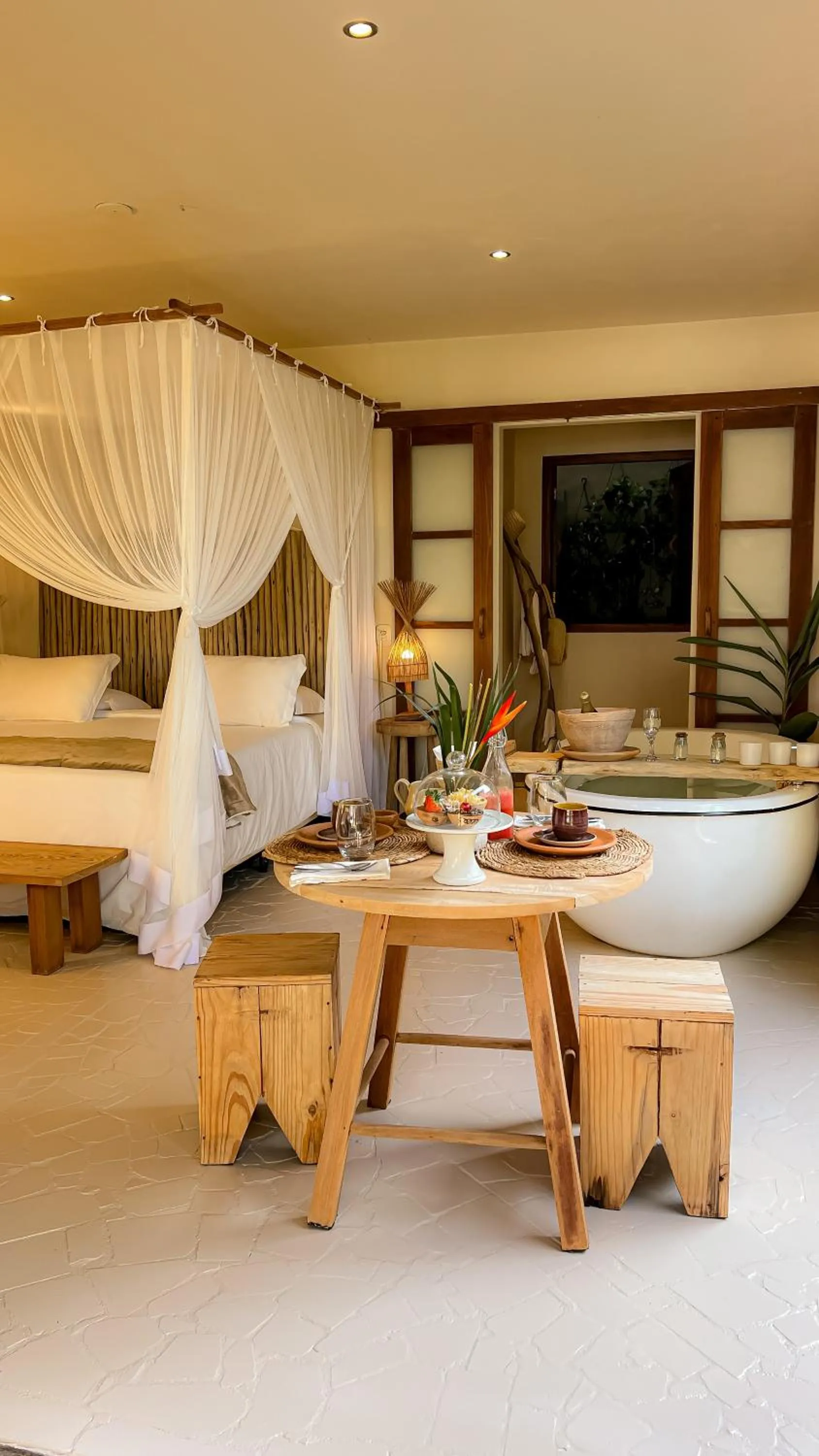 Bed in Casa Rabanete Trancoso