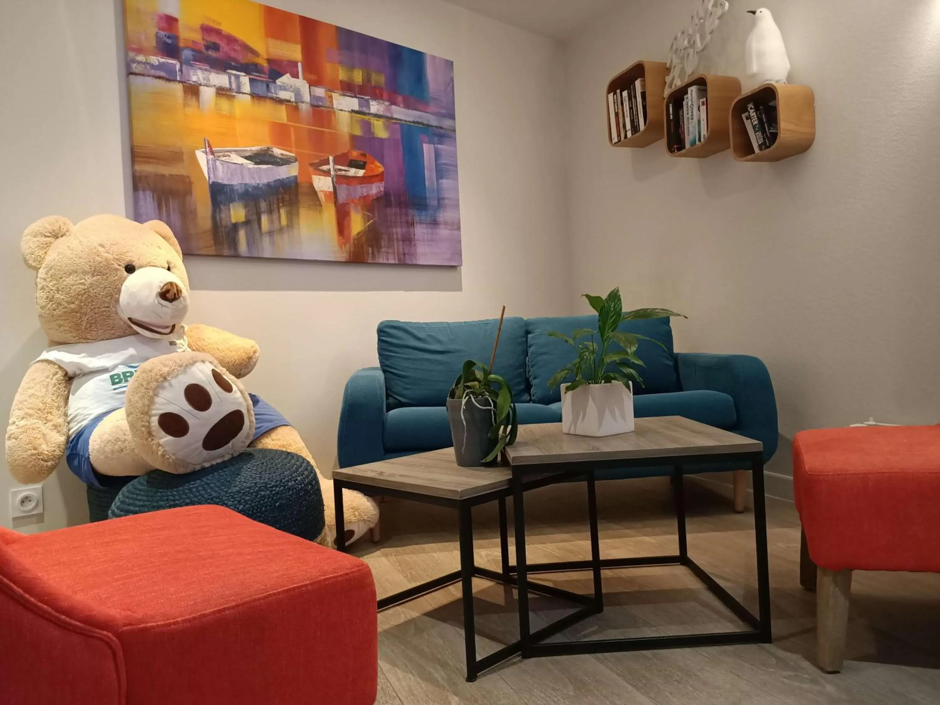 Lobby or reception in Brit Hotel Les Alizes