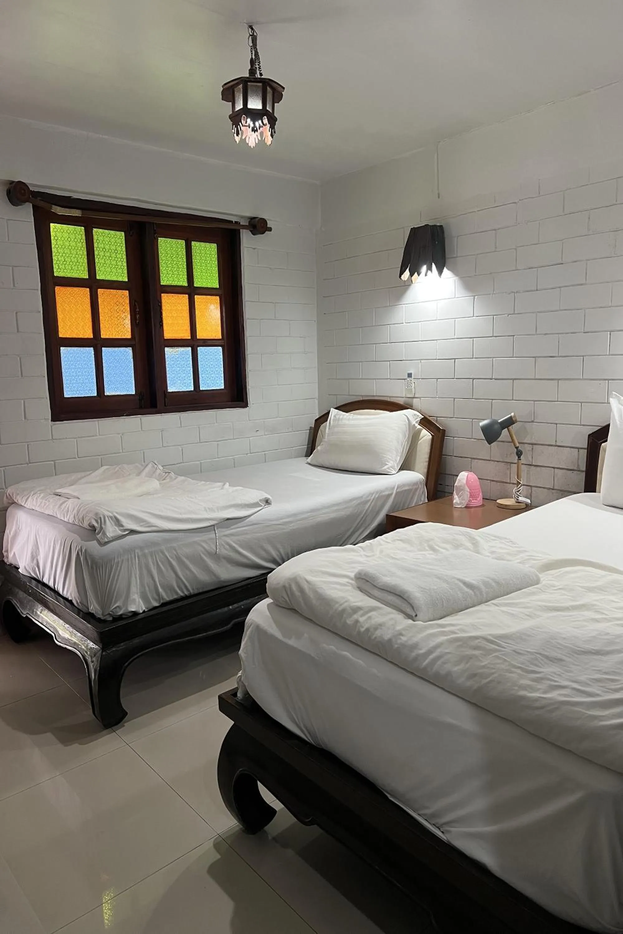 Bed in Baan Lanna Resort