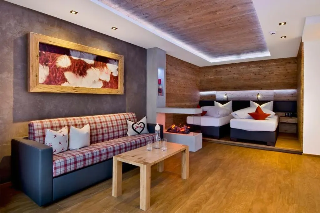 Bed in PETE Alpine Boutique Hotel - klein und fein - Private SPA Suiten und Zimmer