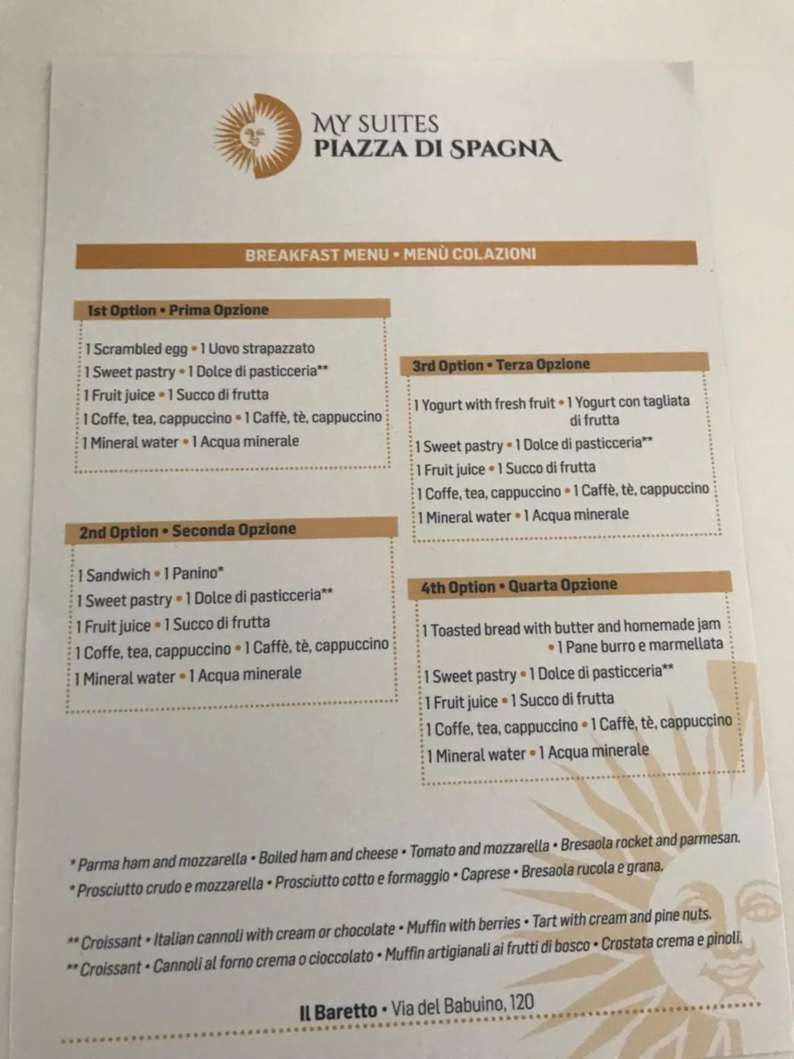 Breakfast in My Suites Piazza di Spagna