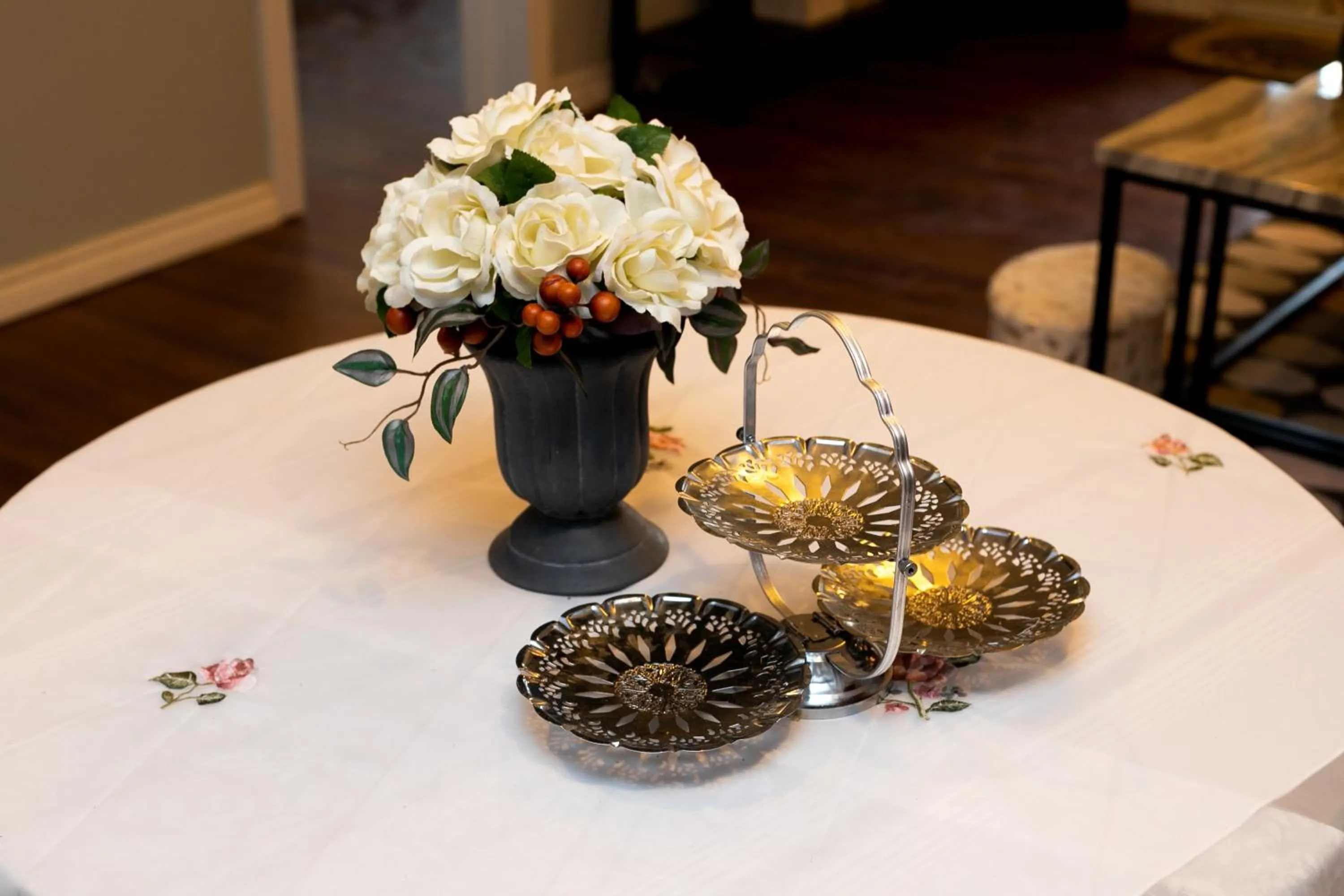 Decorative detail in Lily's garden