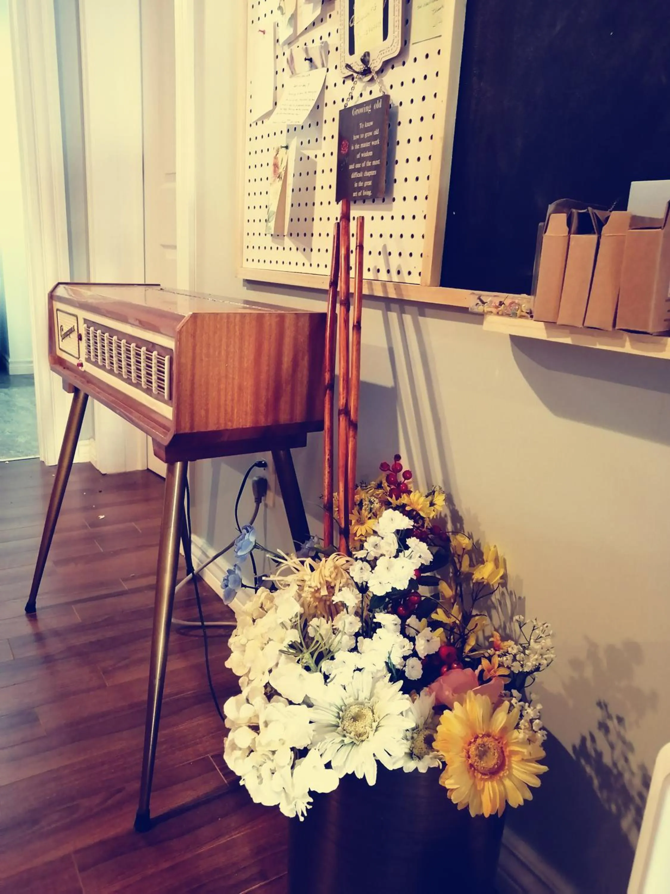 Decorative detail in Lily's garden