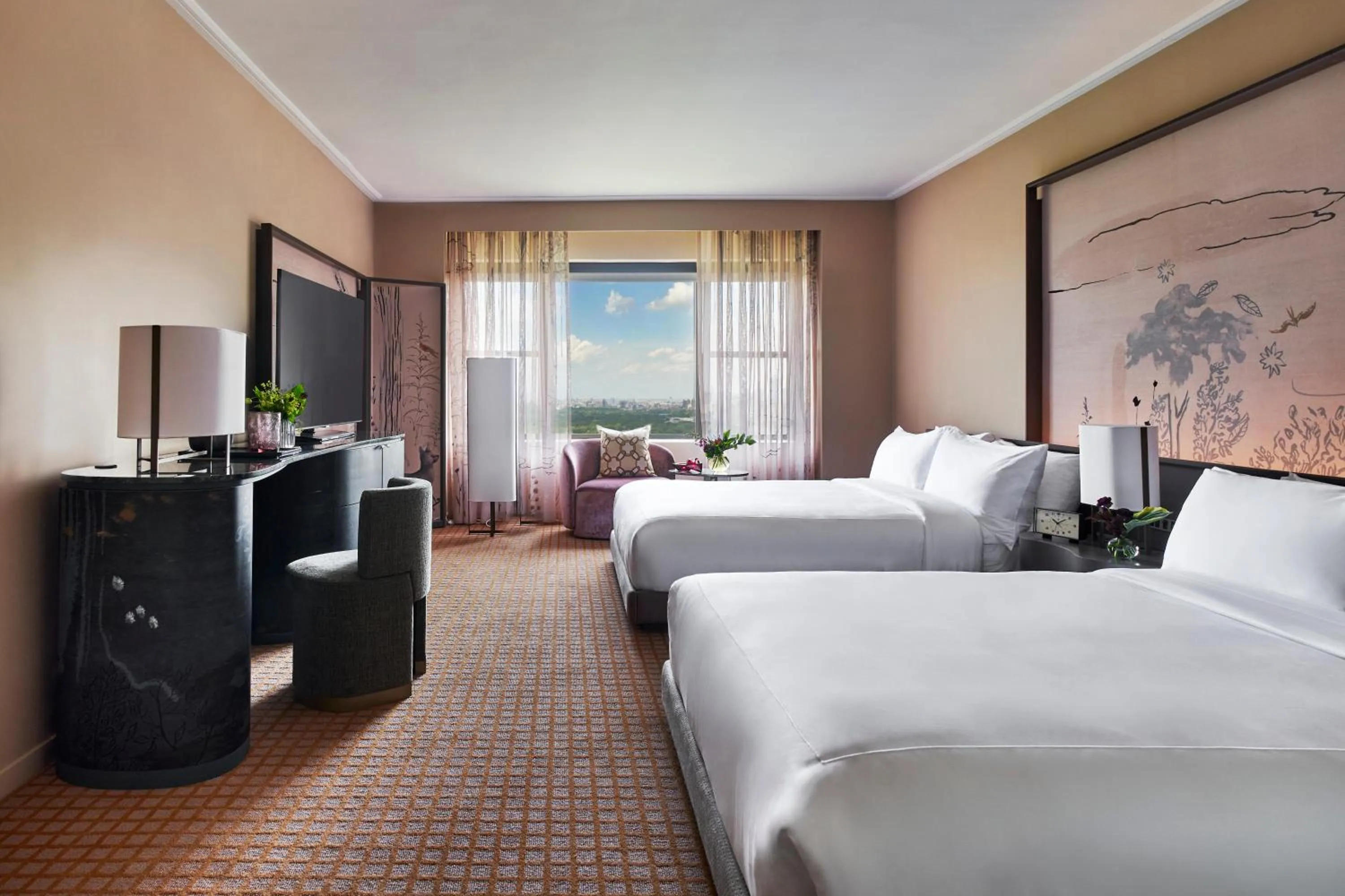 Landmark view, Bed in Park Lane New York