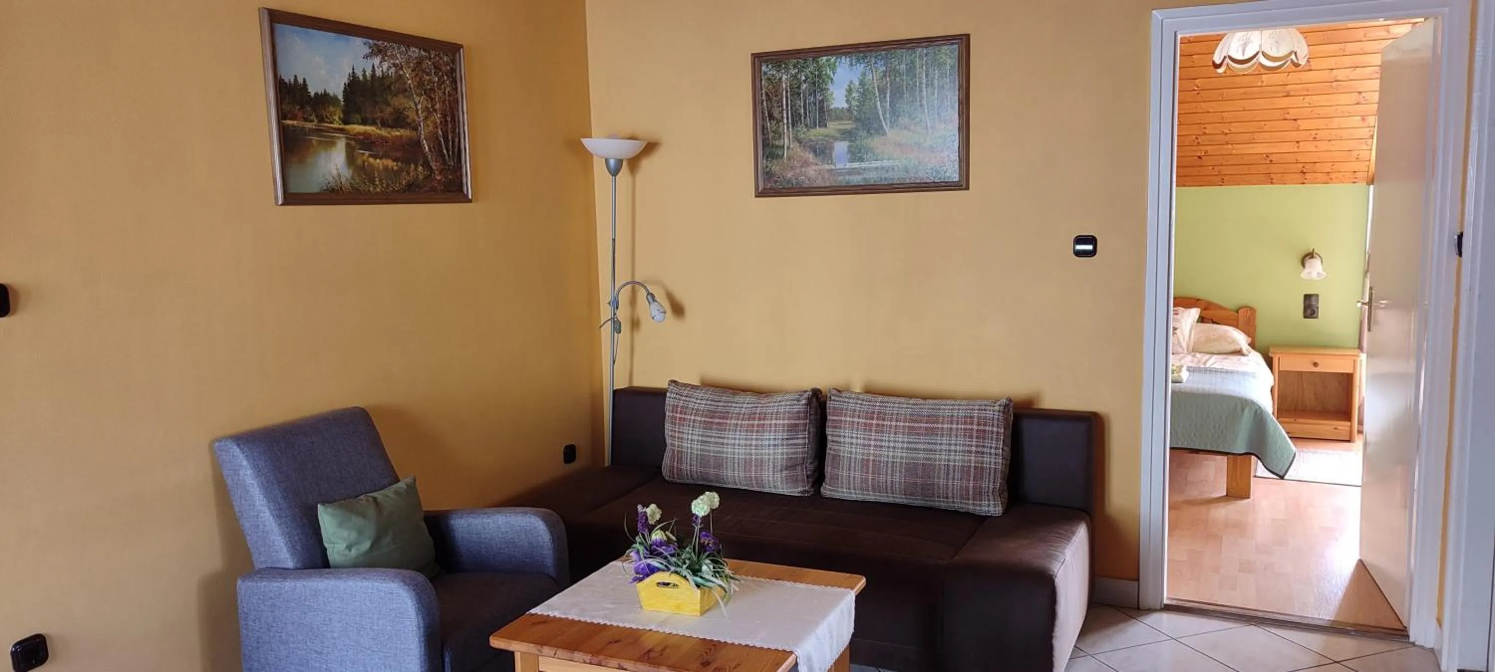 Seating area in Maxim Ház