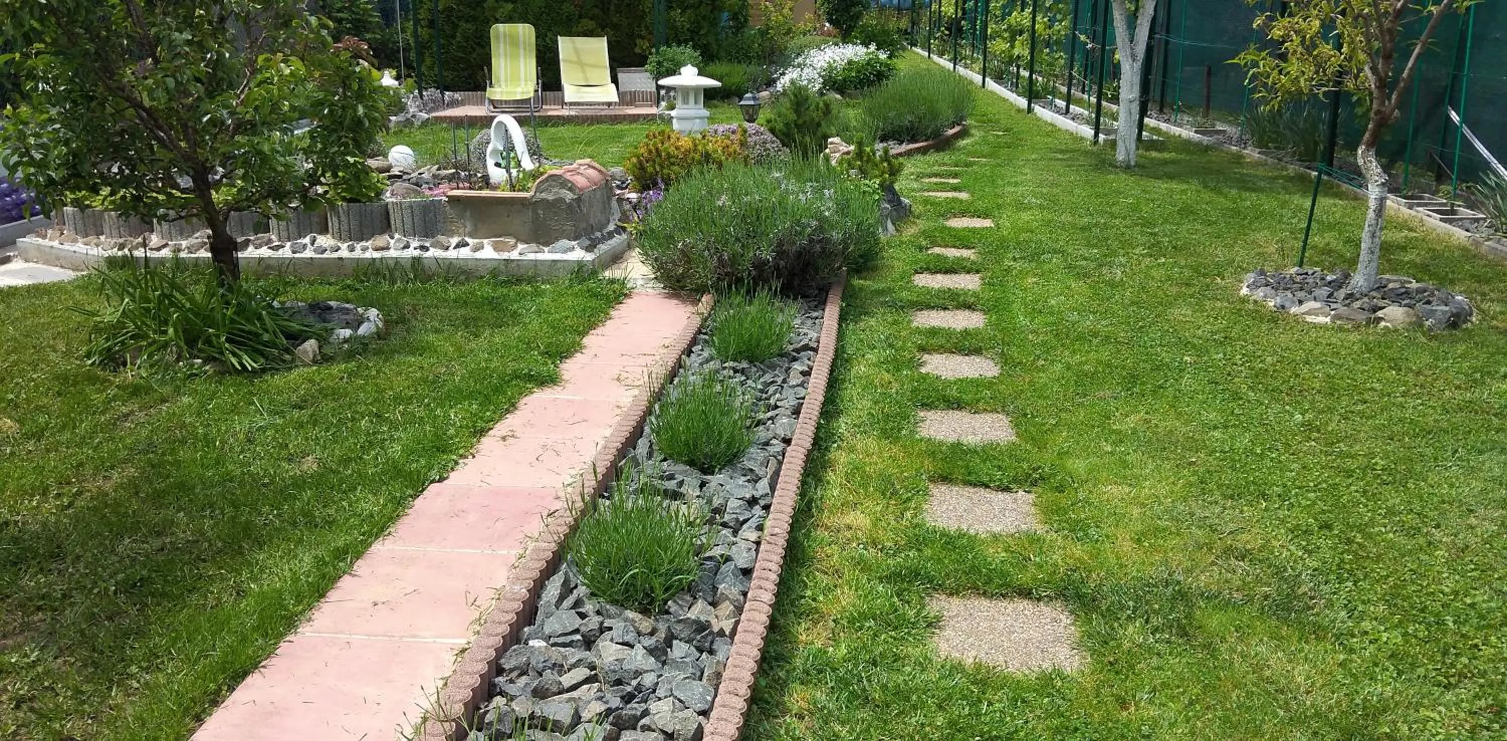 Garden view in Maxim Ház