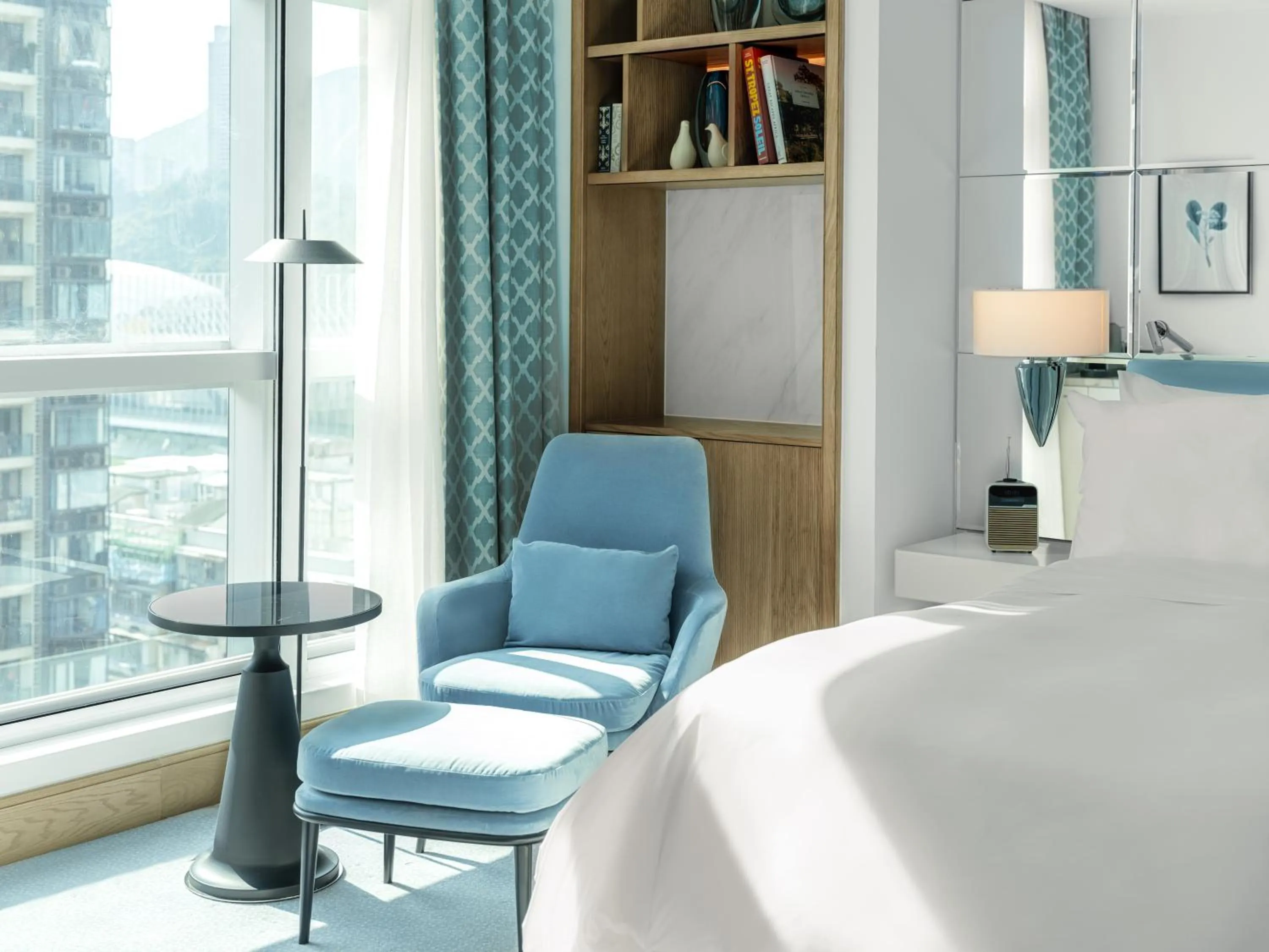 Seating area, Bed in Lanson Place Causeway Bay, Hong Kong