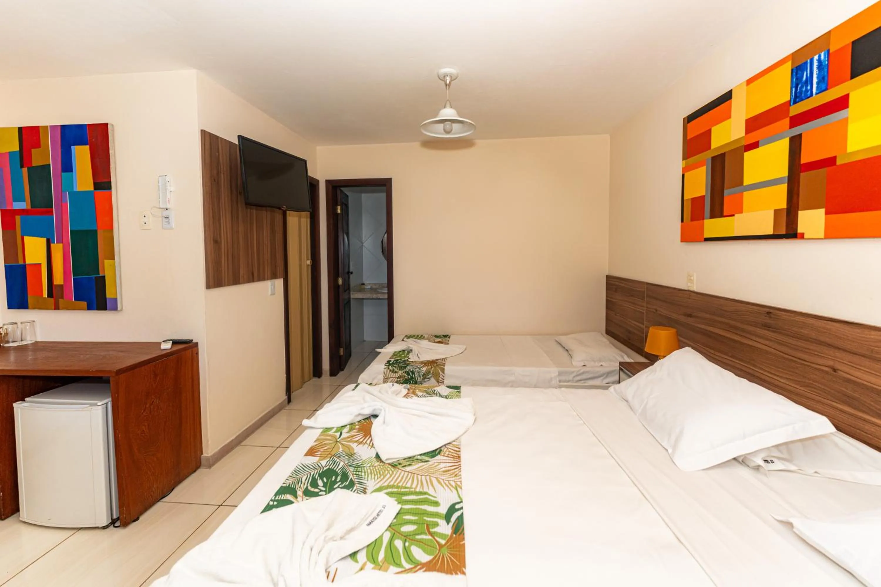 Bed in Hotel Pousada Salvador Paradise