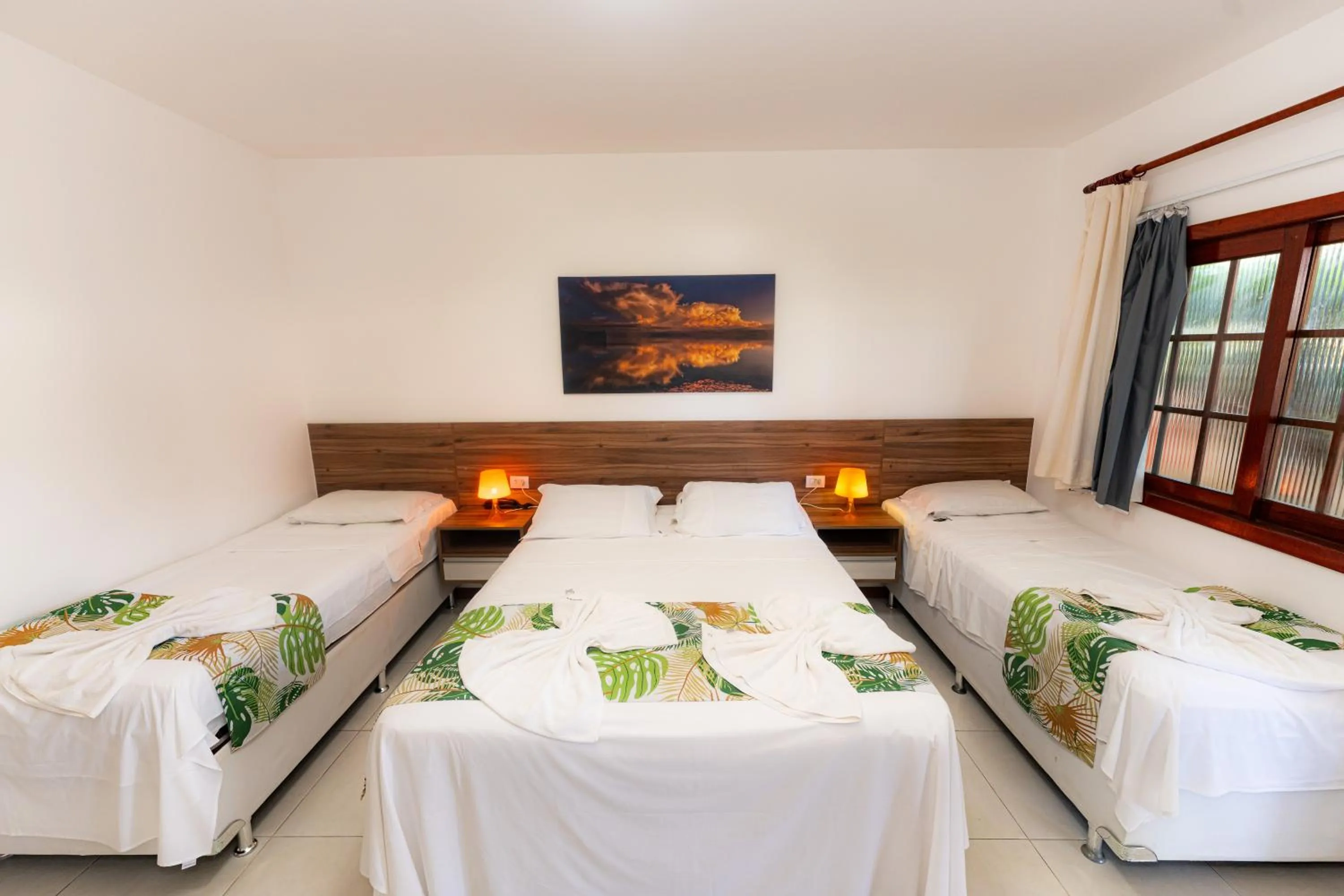 Bed in Hotel Pousada Salvador Paradise