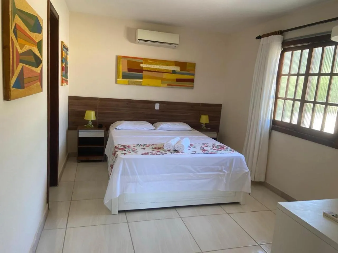 Bed in Hotel Pousada Salvador Paradise