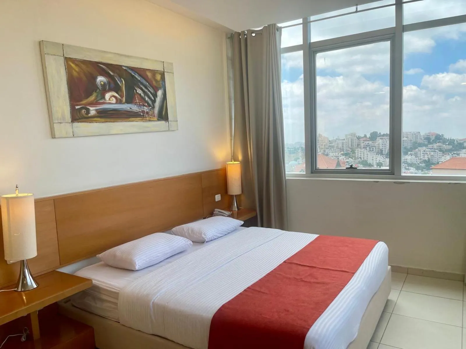 Bed in Caesar Hotel Ramallah