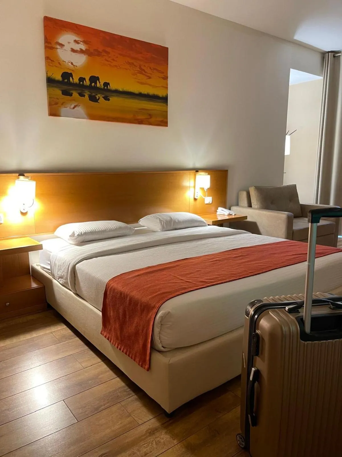 Bed in Caesar Hotel Ramallah