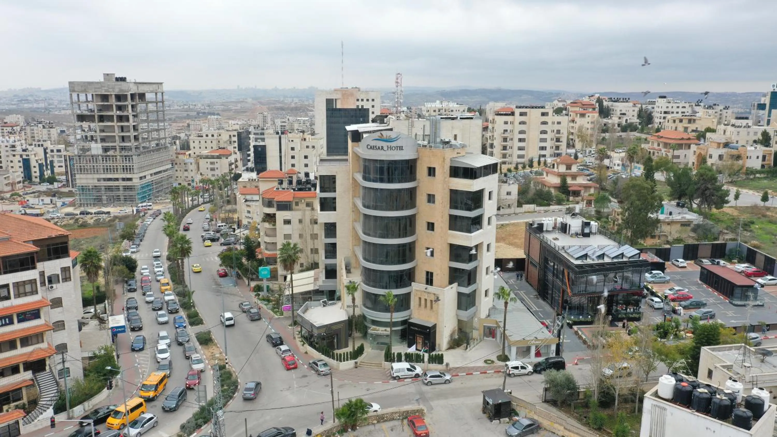 Bird's eye view in Caesar Hotel Ramallah