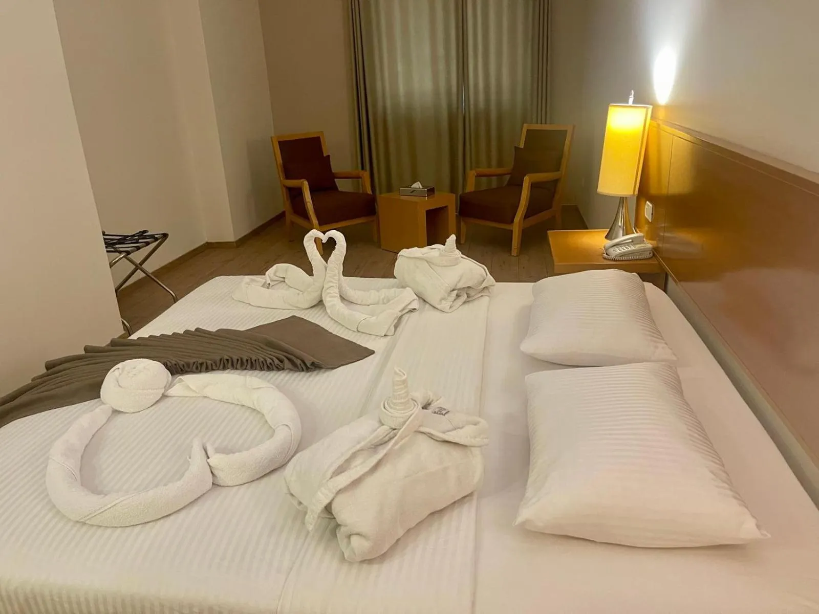 Bed in Caesar Hotel Ramallah