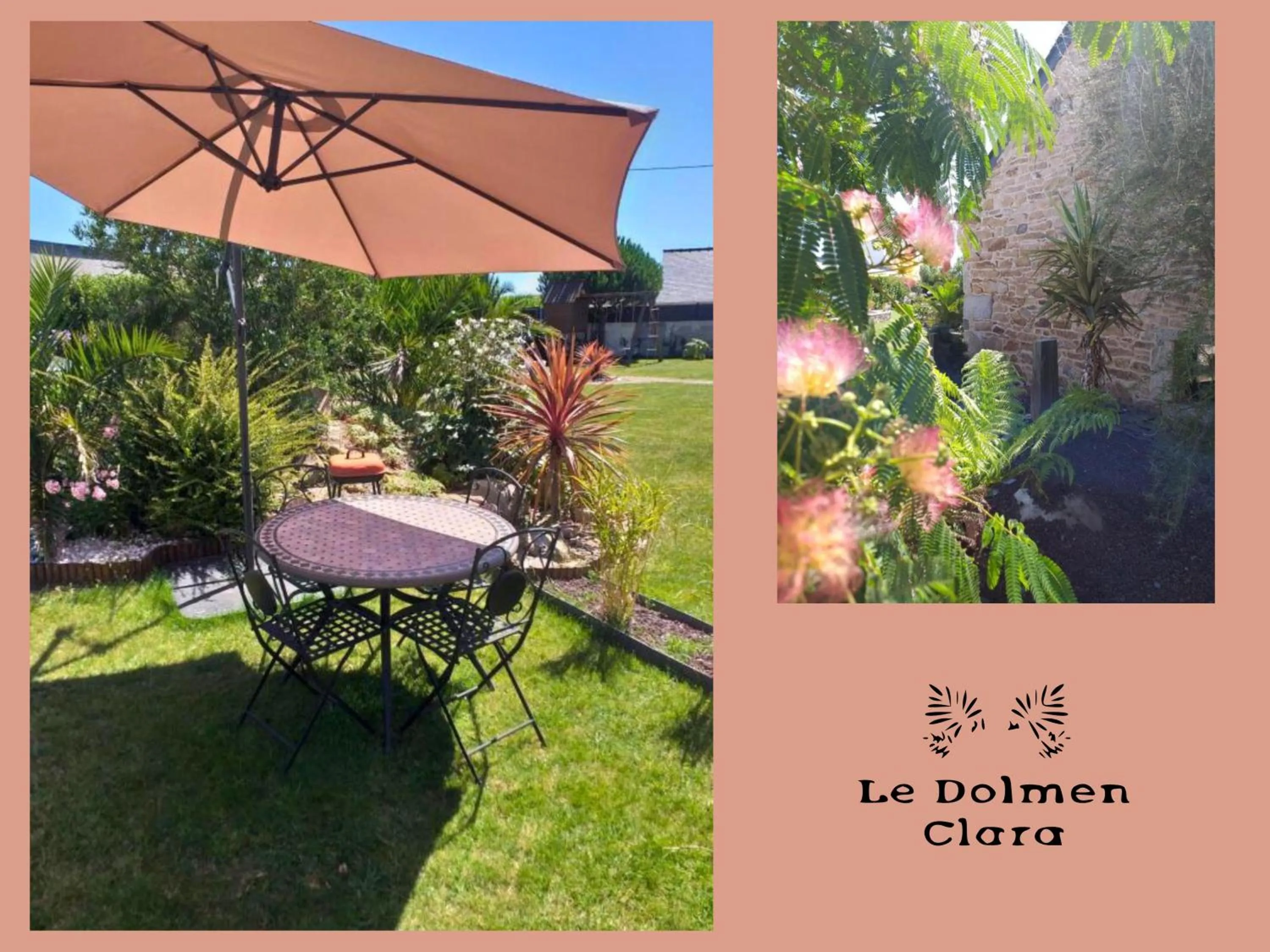 Patio in Le Loft du Dolmen Clara, entre terre et mer