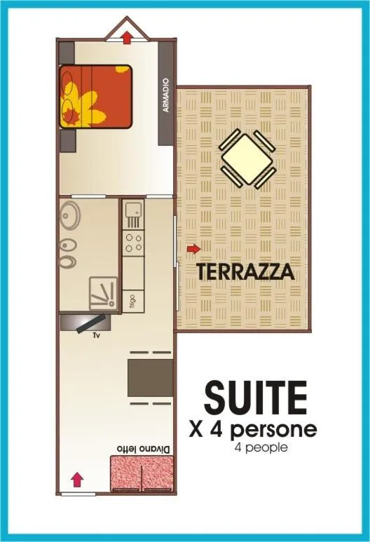 Floor plan in Residence Domus