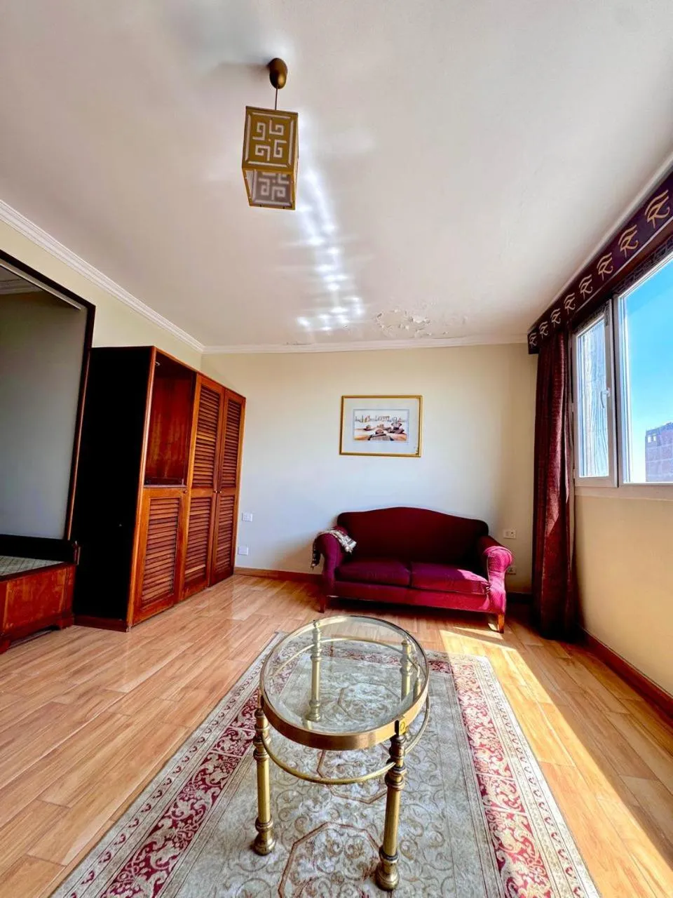 Living room in PYRAMIDS TOWER Inn