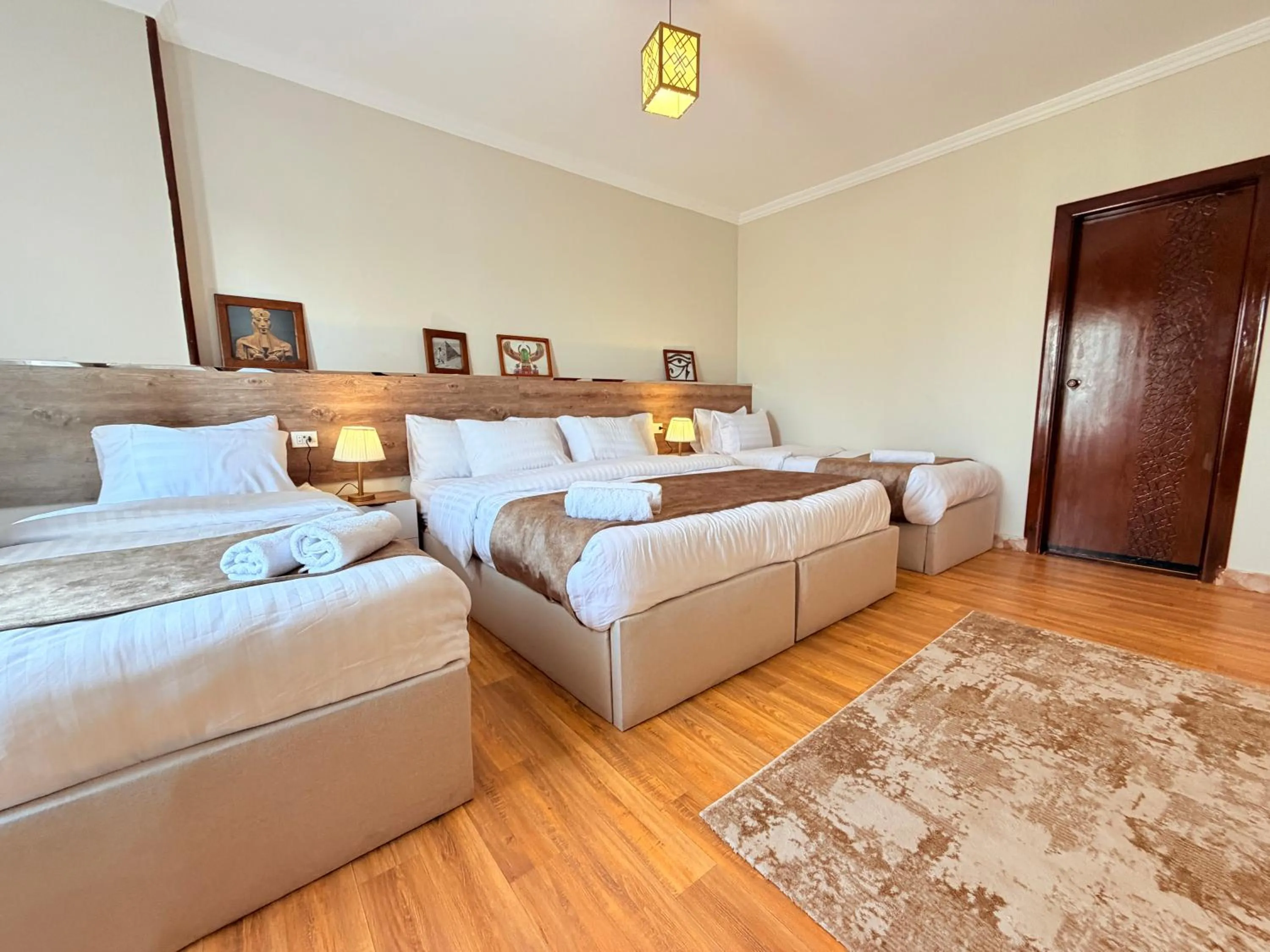 Bed in Eco green pyramids hotel