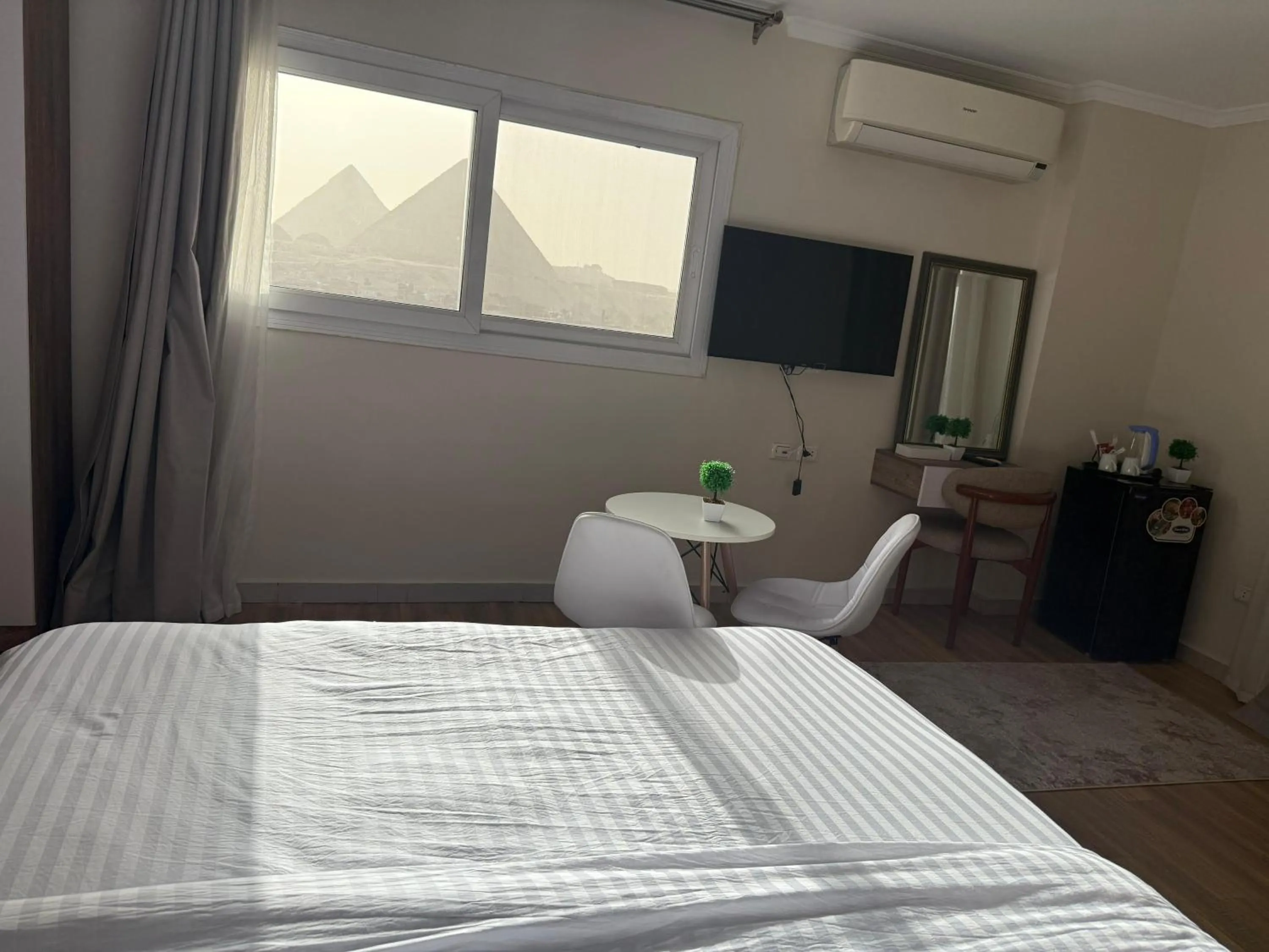 Bed in Eco green pyramids hotel