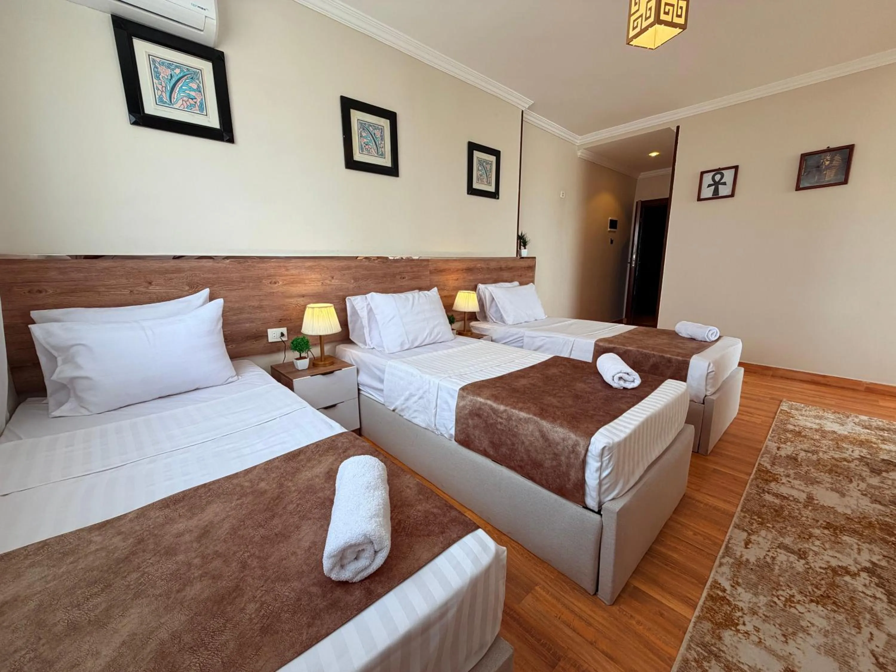 Photo of the whole room, Bed in Eco green pyramids hotel