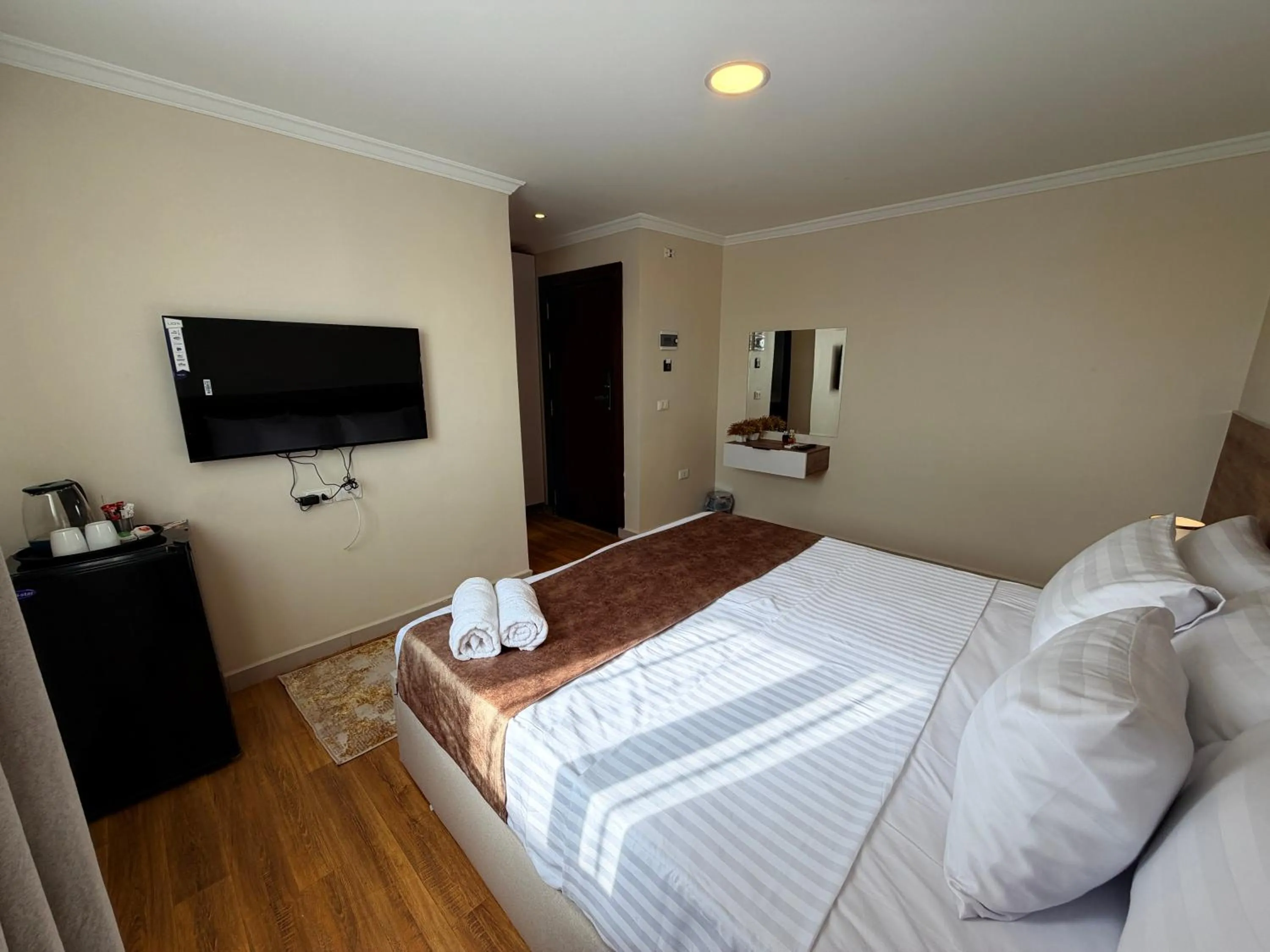 Photo of the whole room, Bed in Eco green pyramids hotel