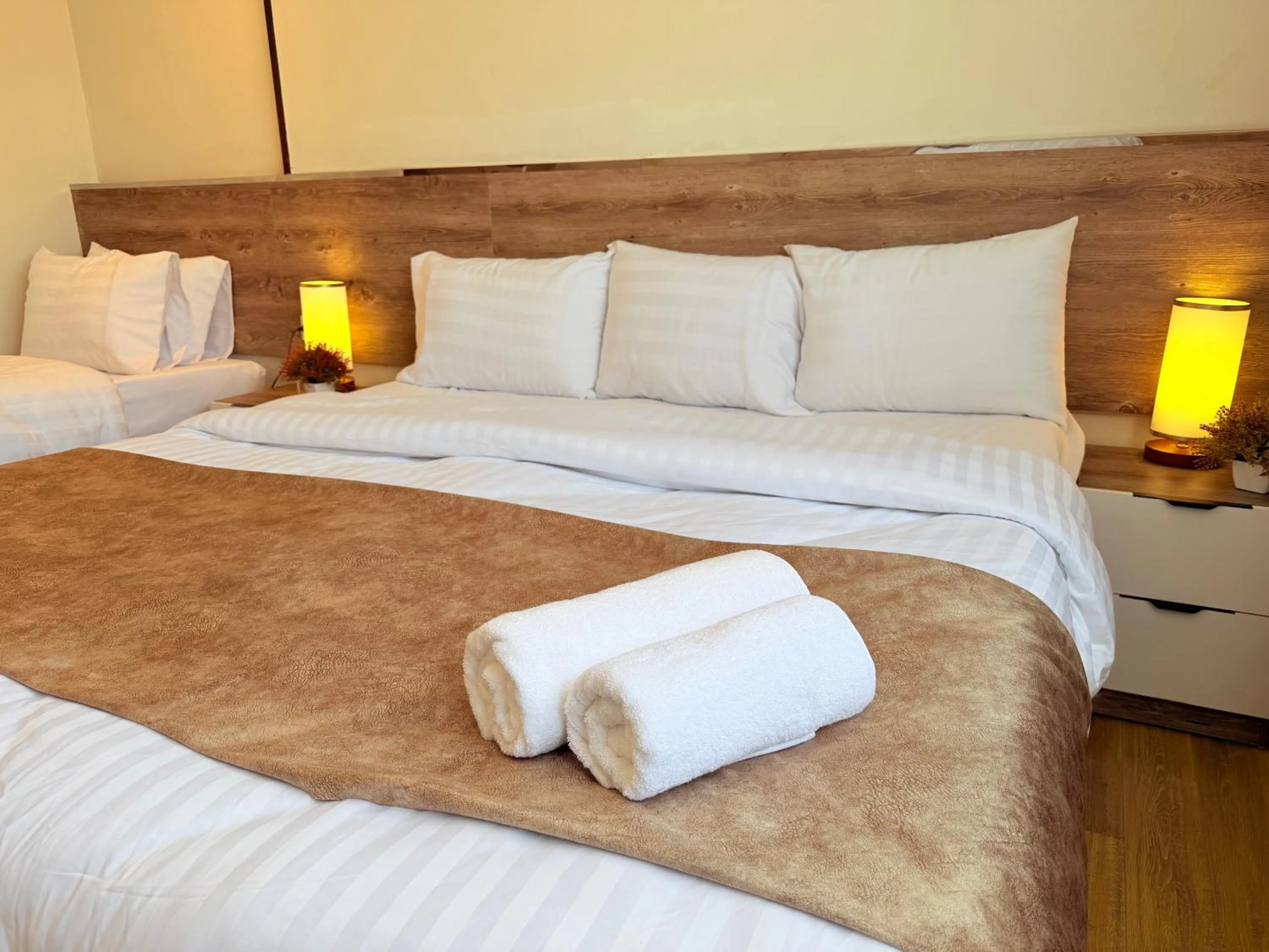 Bed in Eco green pyramids hotel