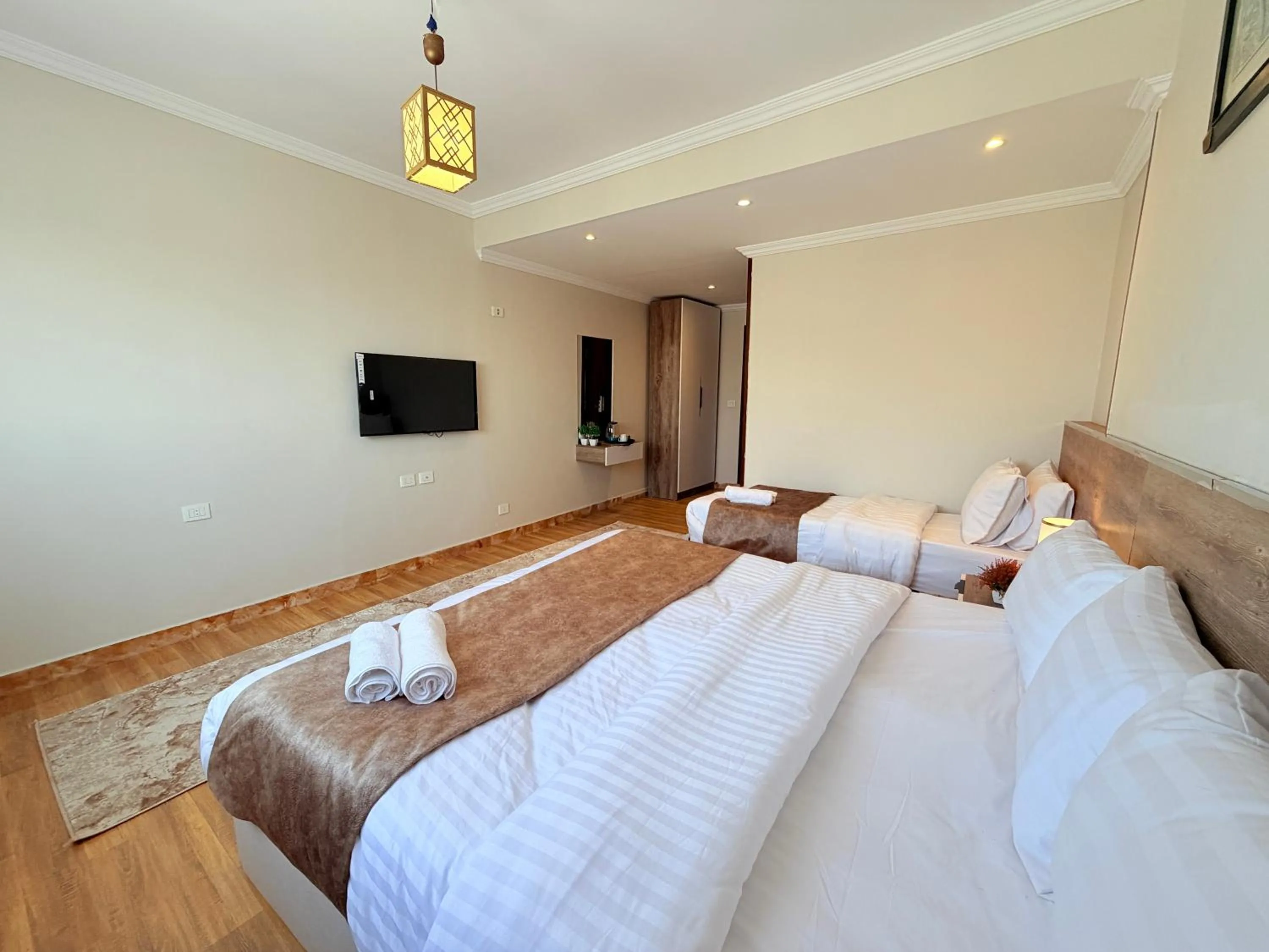 Photo of the whole room, Bed in Eco green pyramids hotel