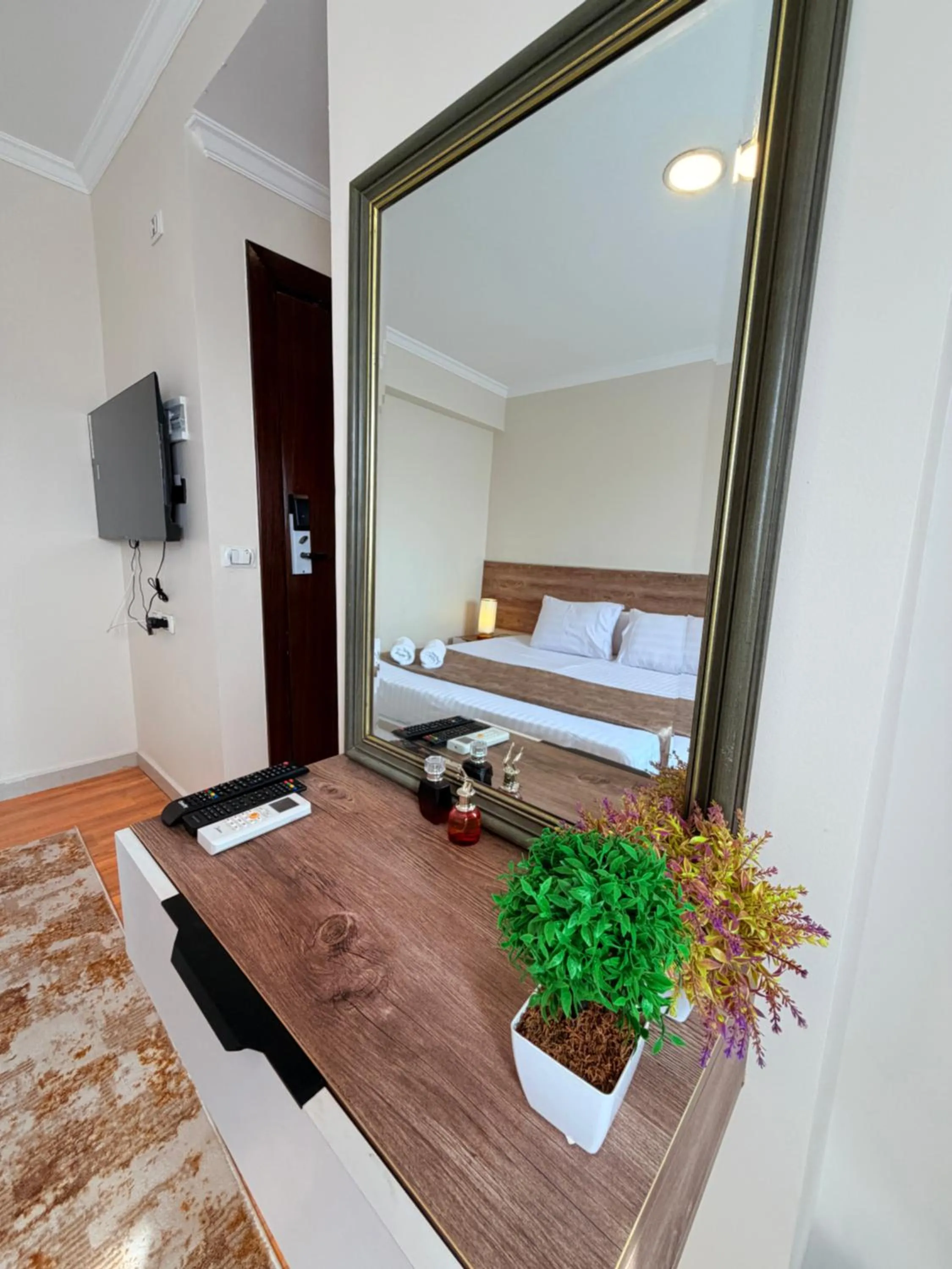 Bed in Eco green pyramids hotel