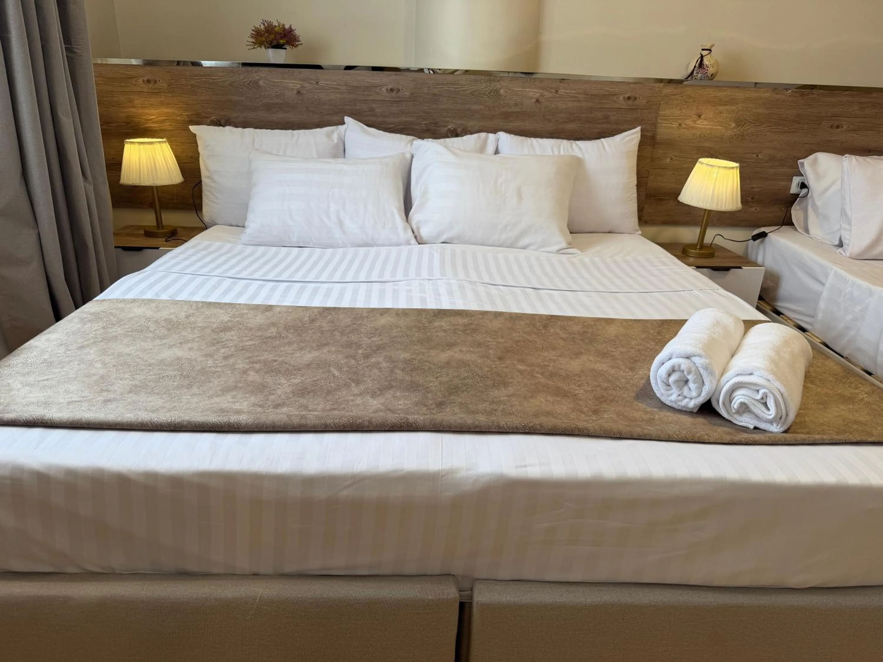 Bed in Eco green pyramids hotel