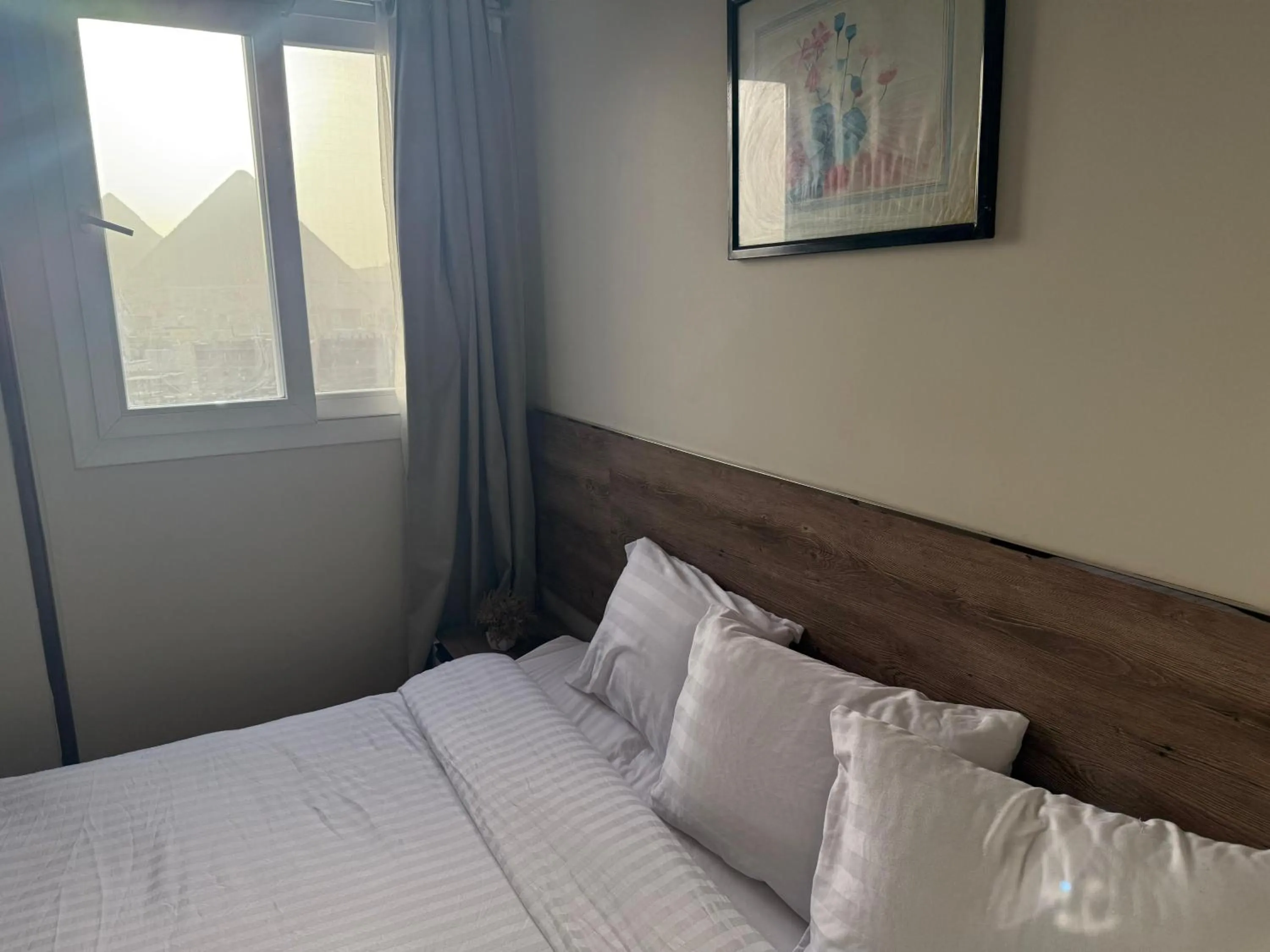 Bed in Eco green pyramids hotel