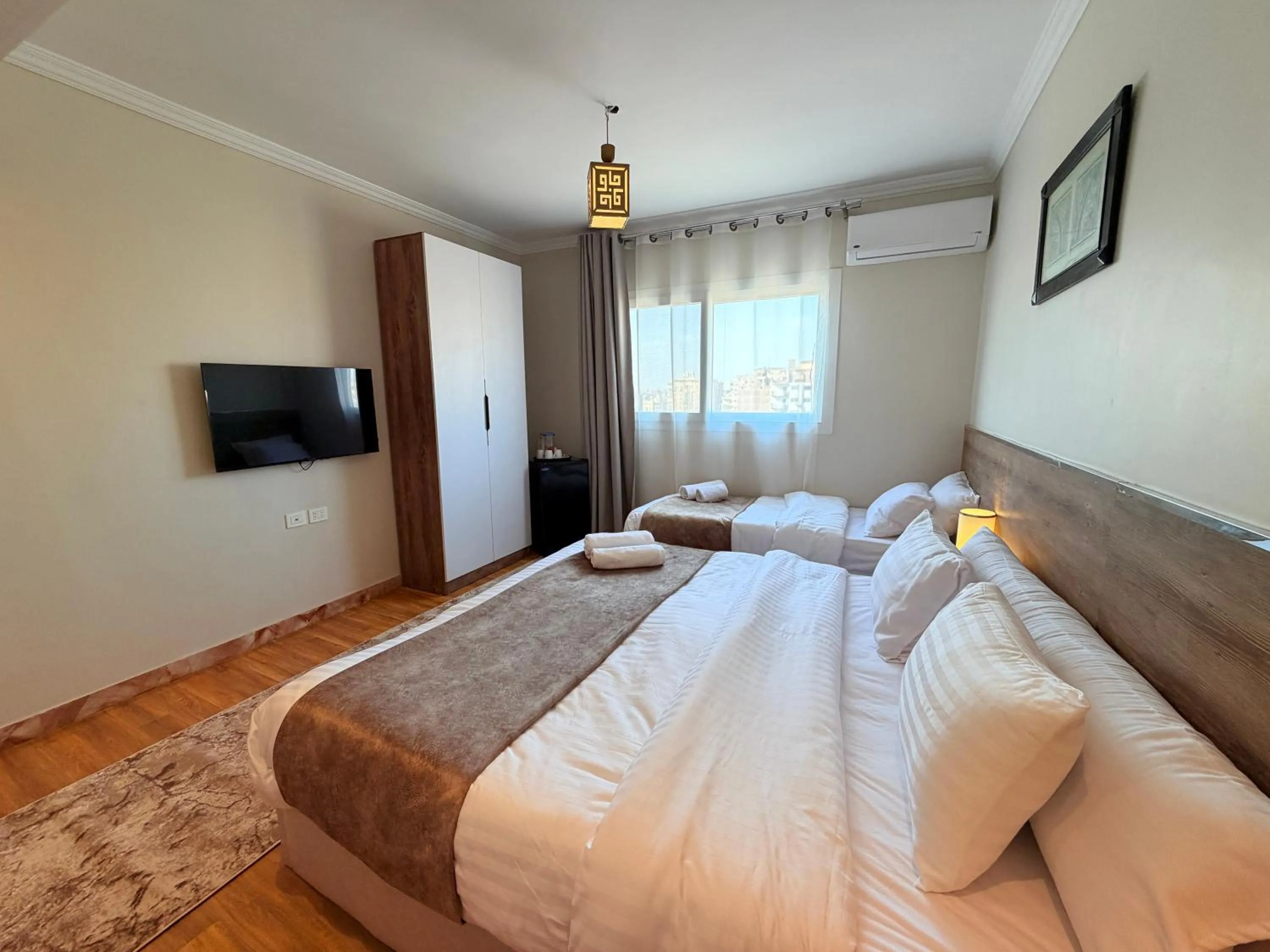 Photo of the whole room, Bed in Eco green pyramids hotel