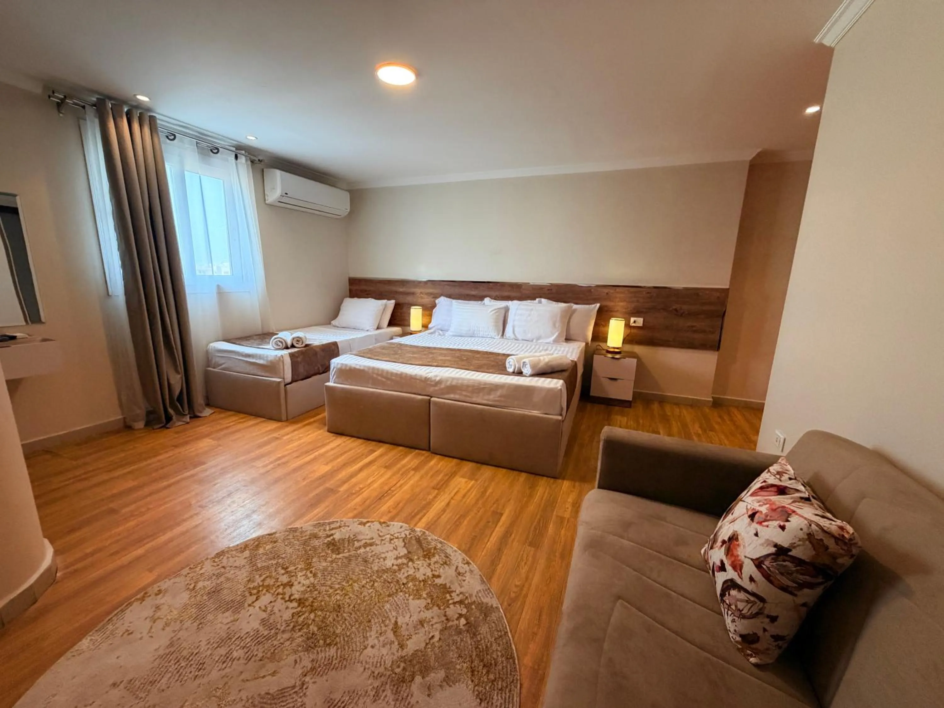 Photo of the whole room, Bed in Eco green pyramids hotel