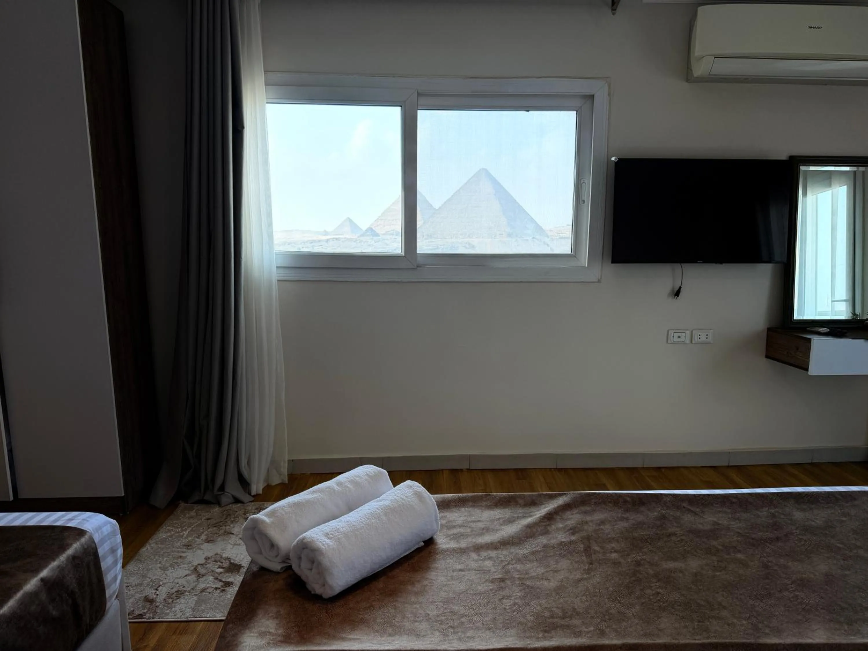 Bedroom in Eco green pyramids hotel