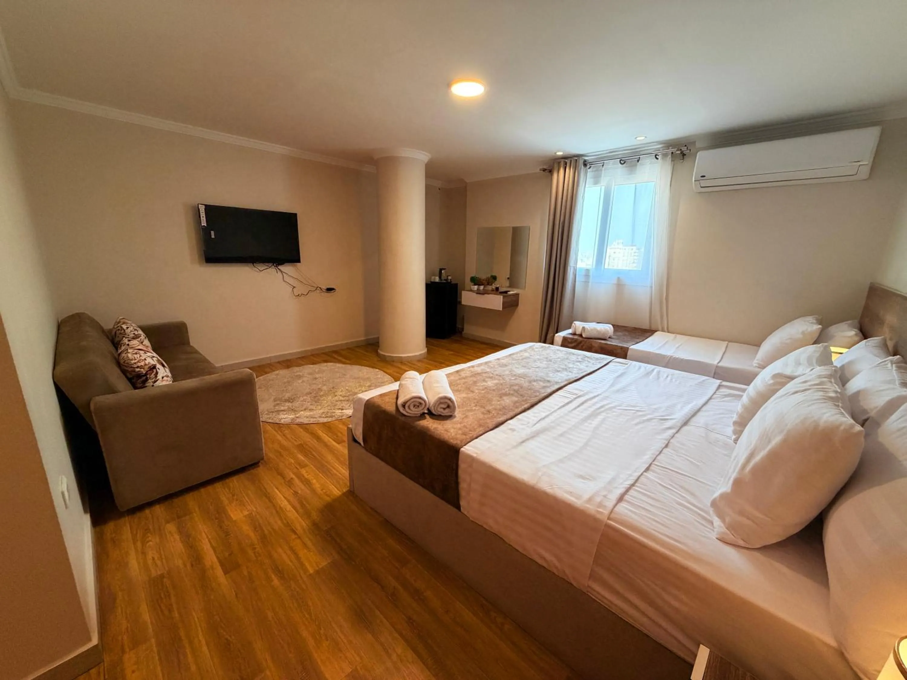 Photo of the whole room, Bed in Eco green pyramids hotel