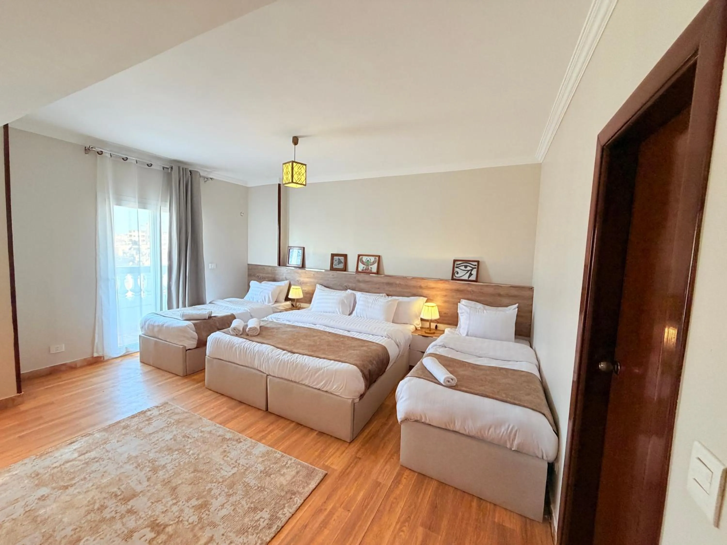 Photo of the whole room, Bed in Eco green pyramids hotel