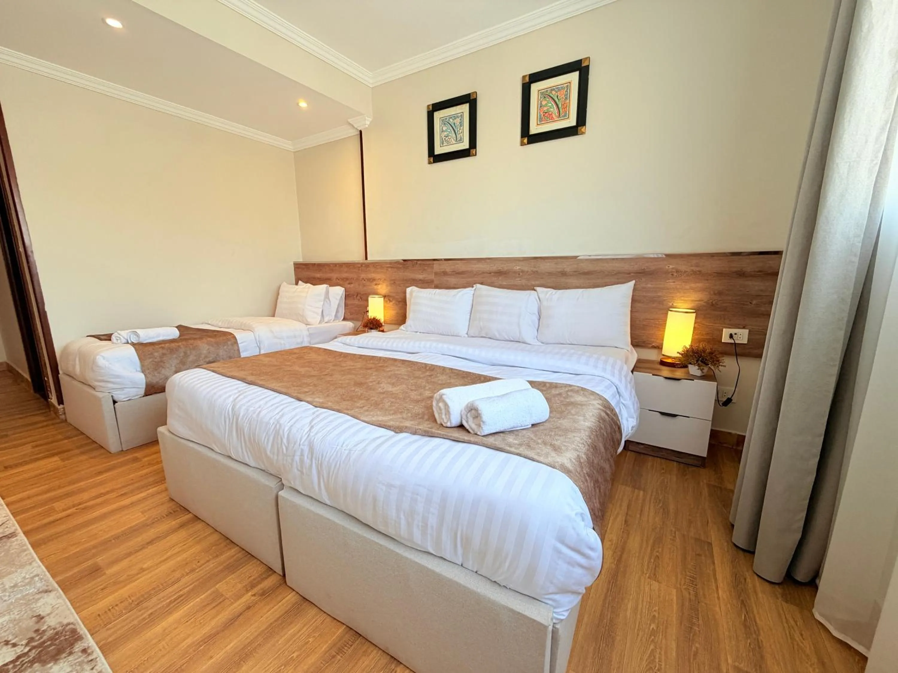 Bedroom, Bed in Eco green pyramids hotel