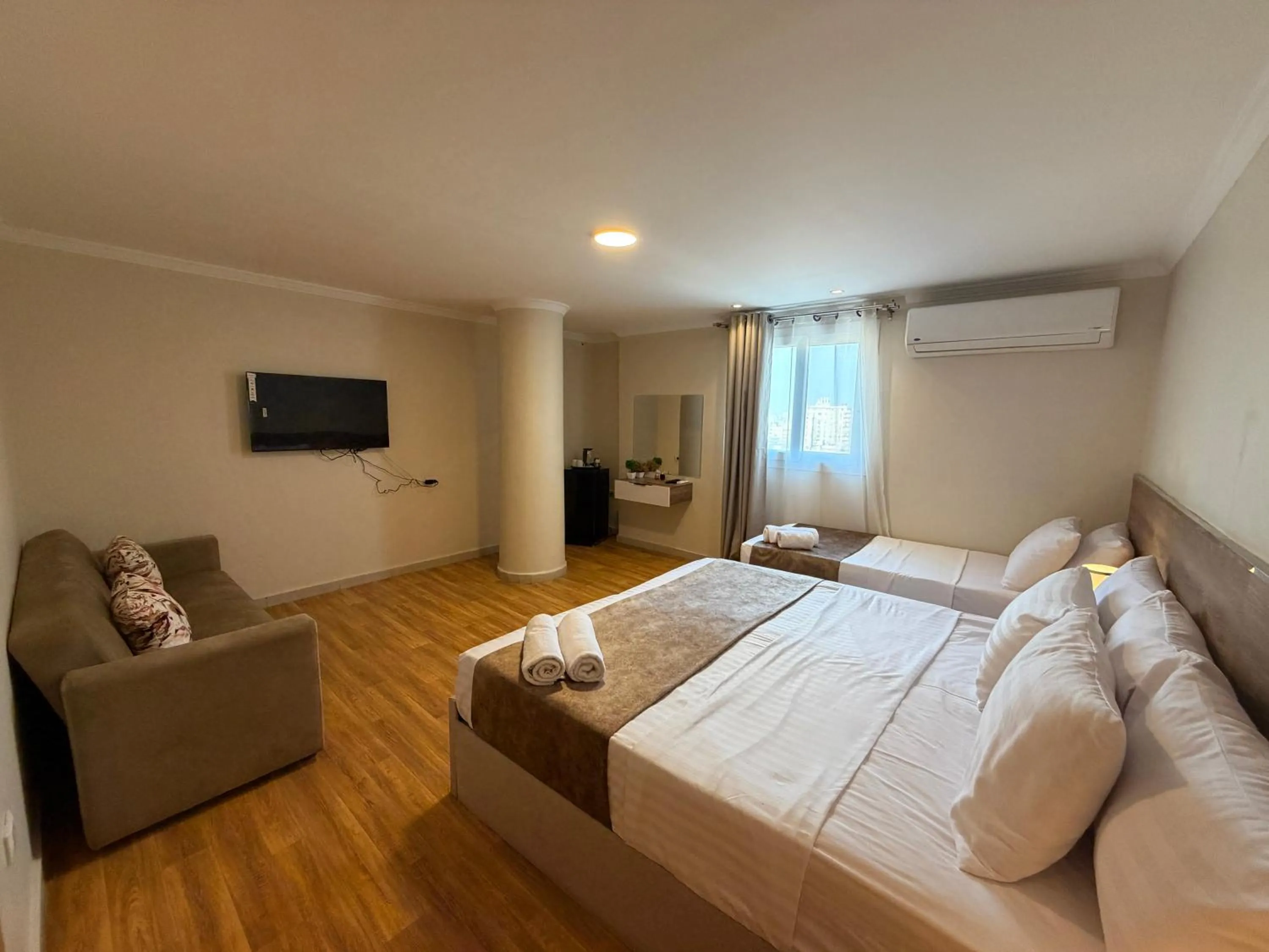 Photo of the whole room, Bed in Eco green pyramids hotel