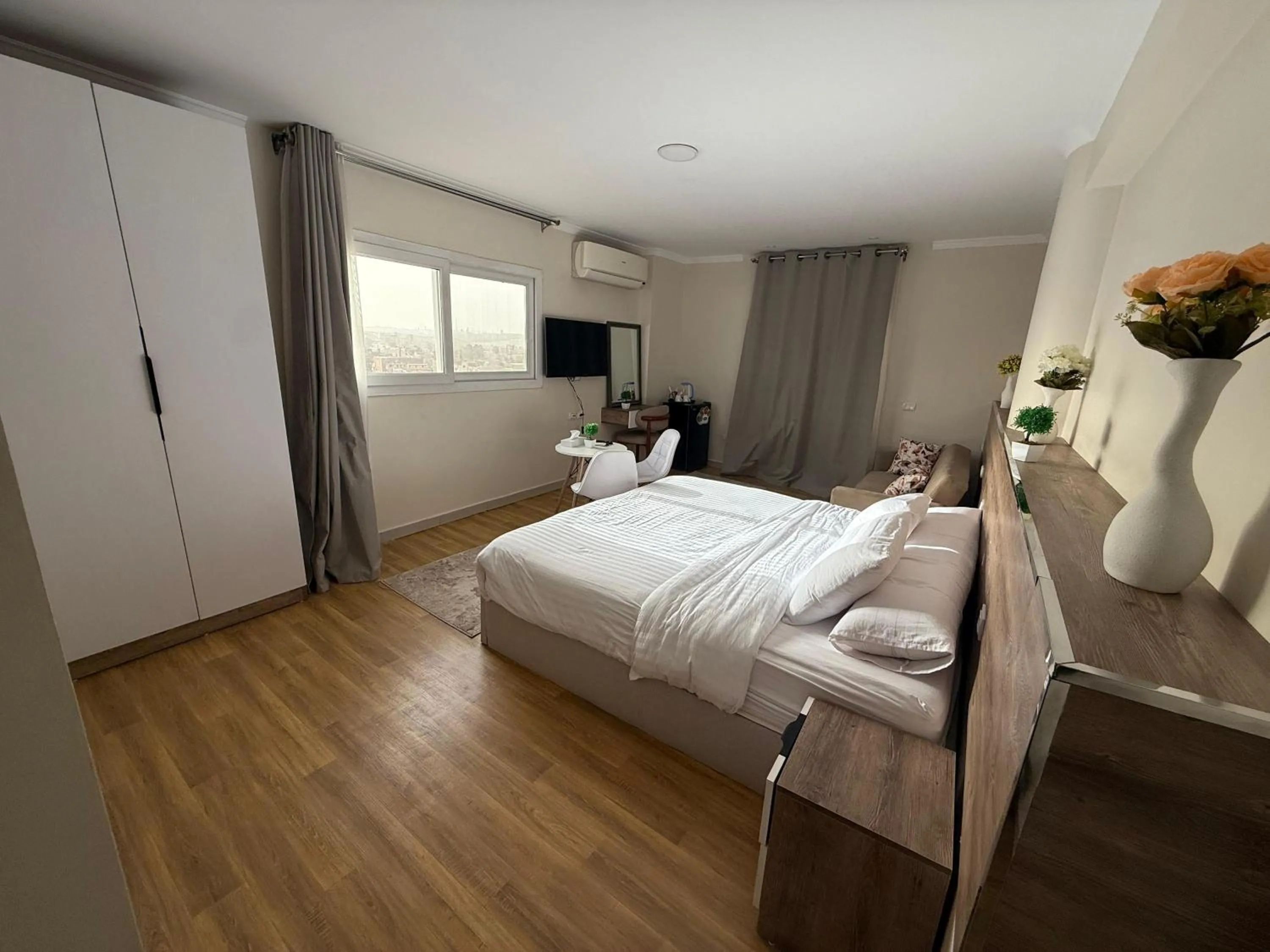 Bed in Eco green pyramids hotel