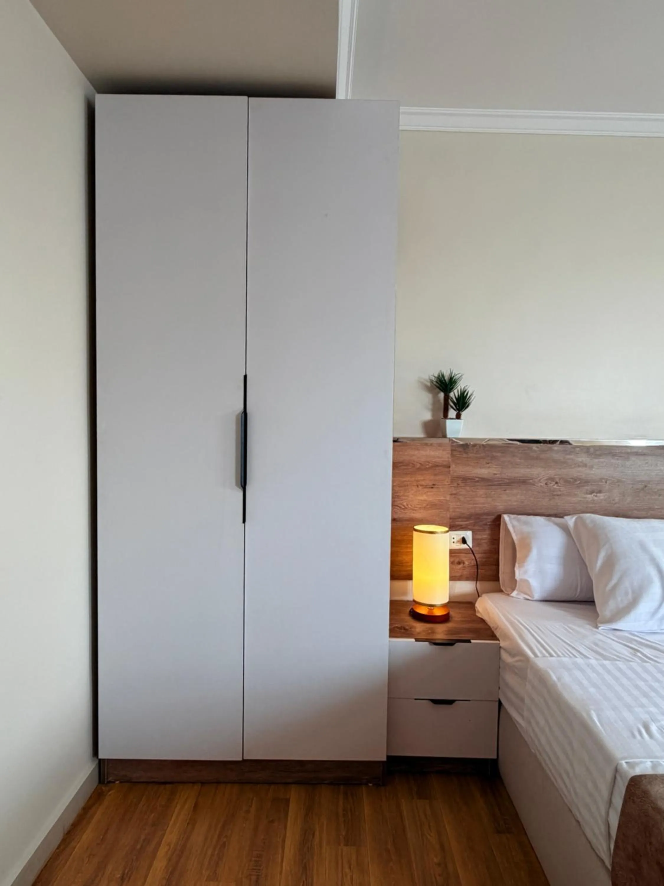 wardrobe, Bed in Eco green pyramids hotel