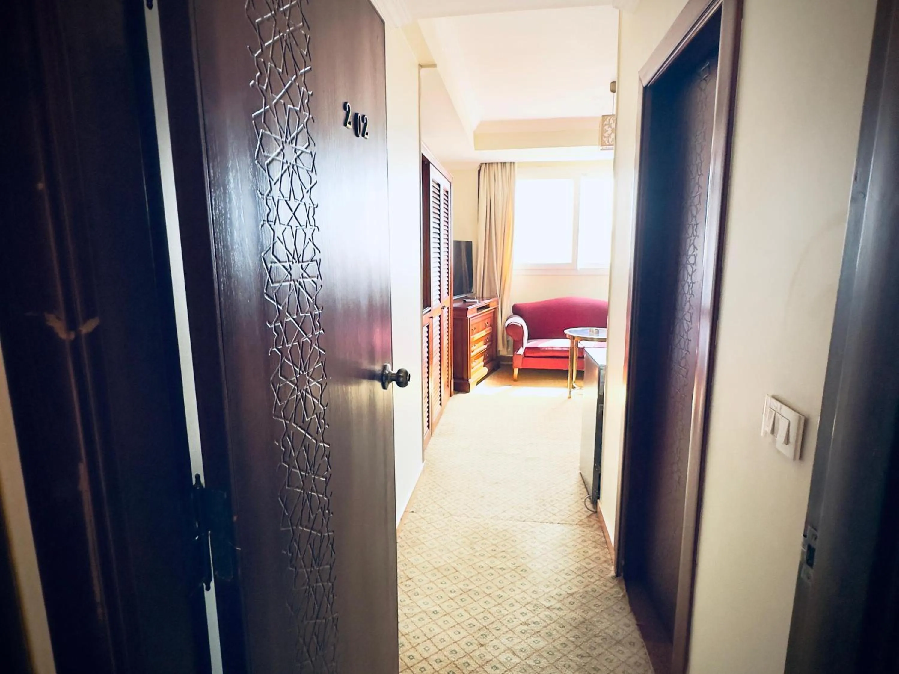 Bed in PYRAMIDS TOWER Inn