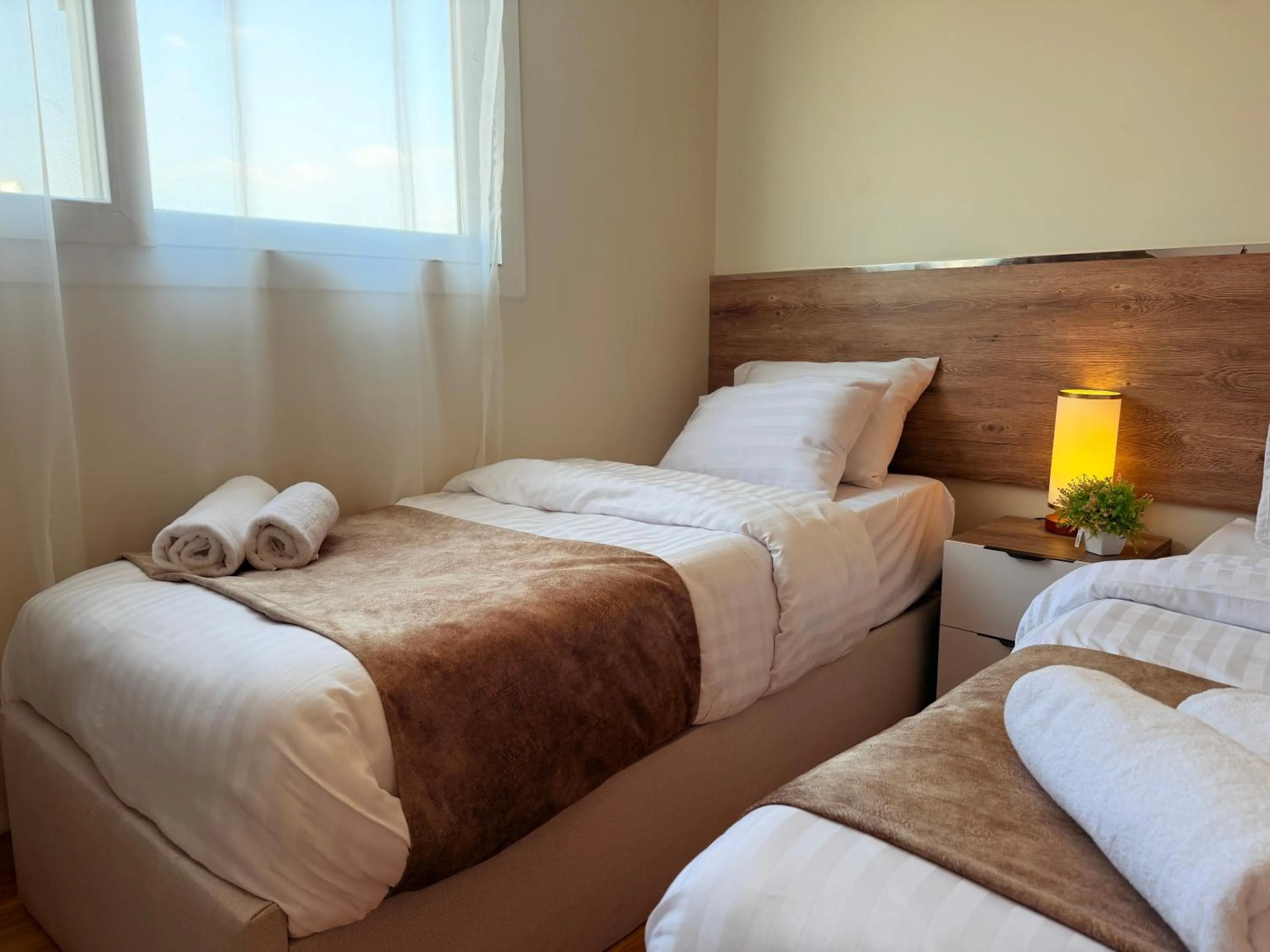 Bed in Eco green pyramids hotel