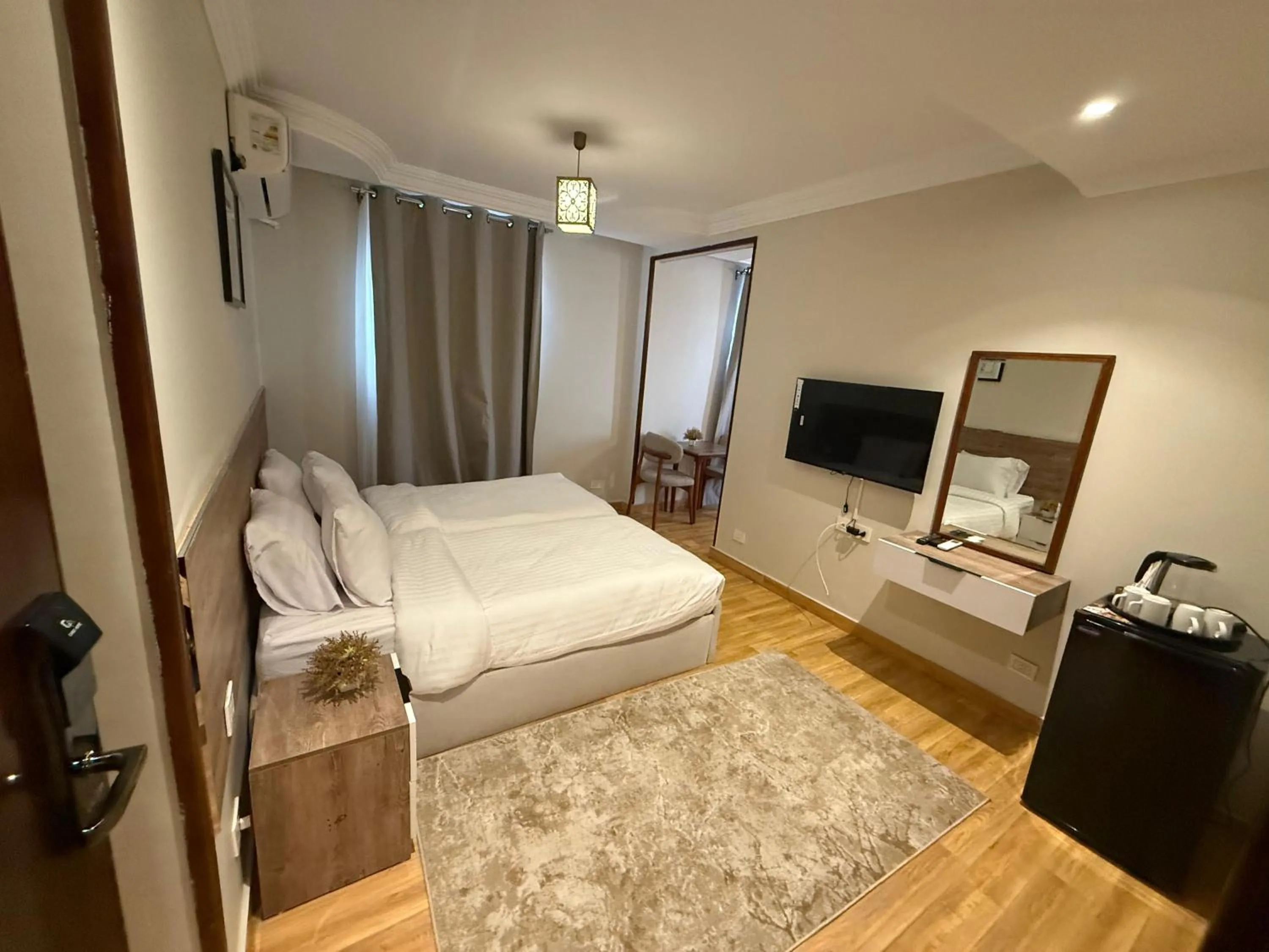 Bed in Eco green pyramids hotel