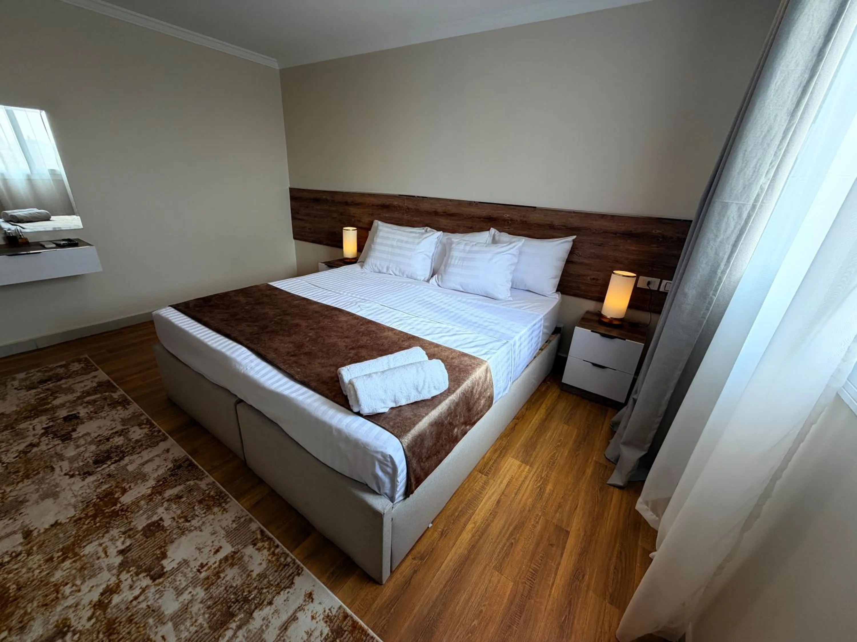 Bedroom, Bed in Eco green pyramids hotel