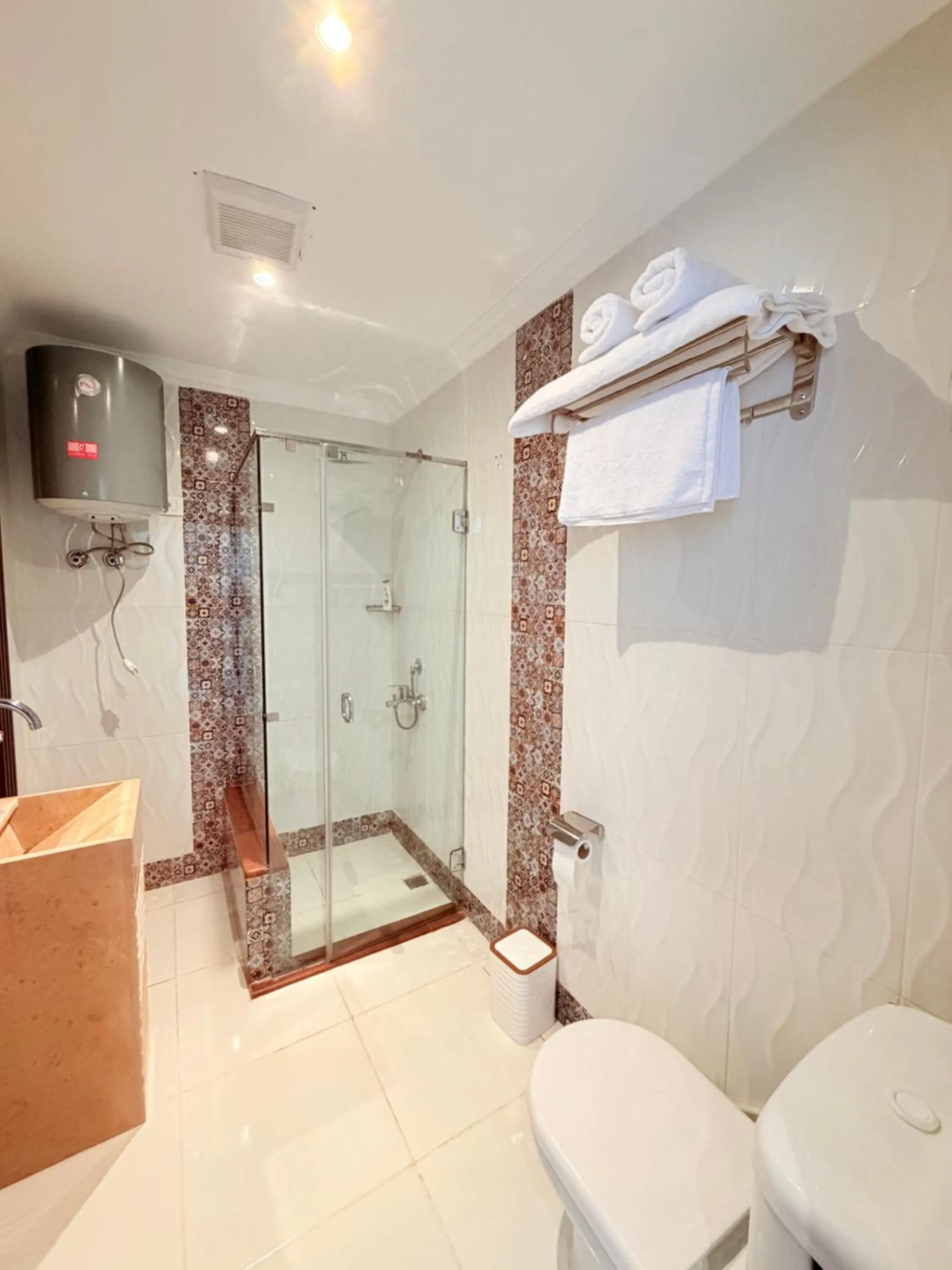 Shower in Eco green pyramids hotel