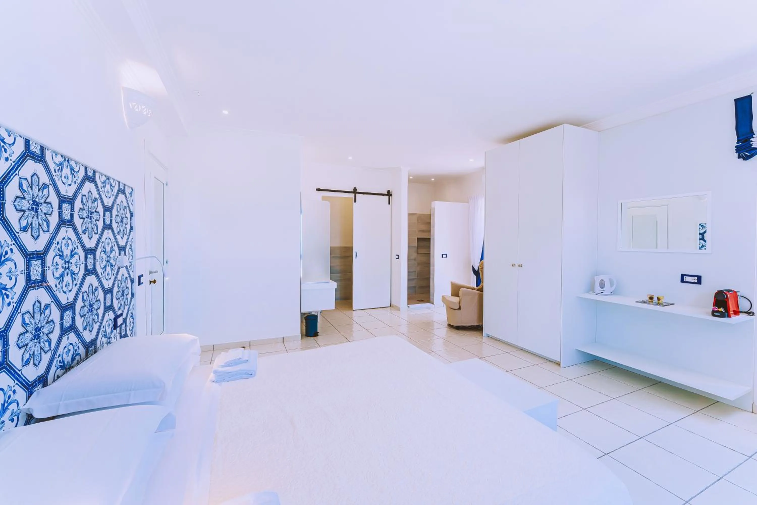 Bed in Hotel Ferdinando Beach & Thermal Spa