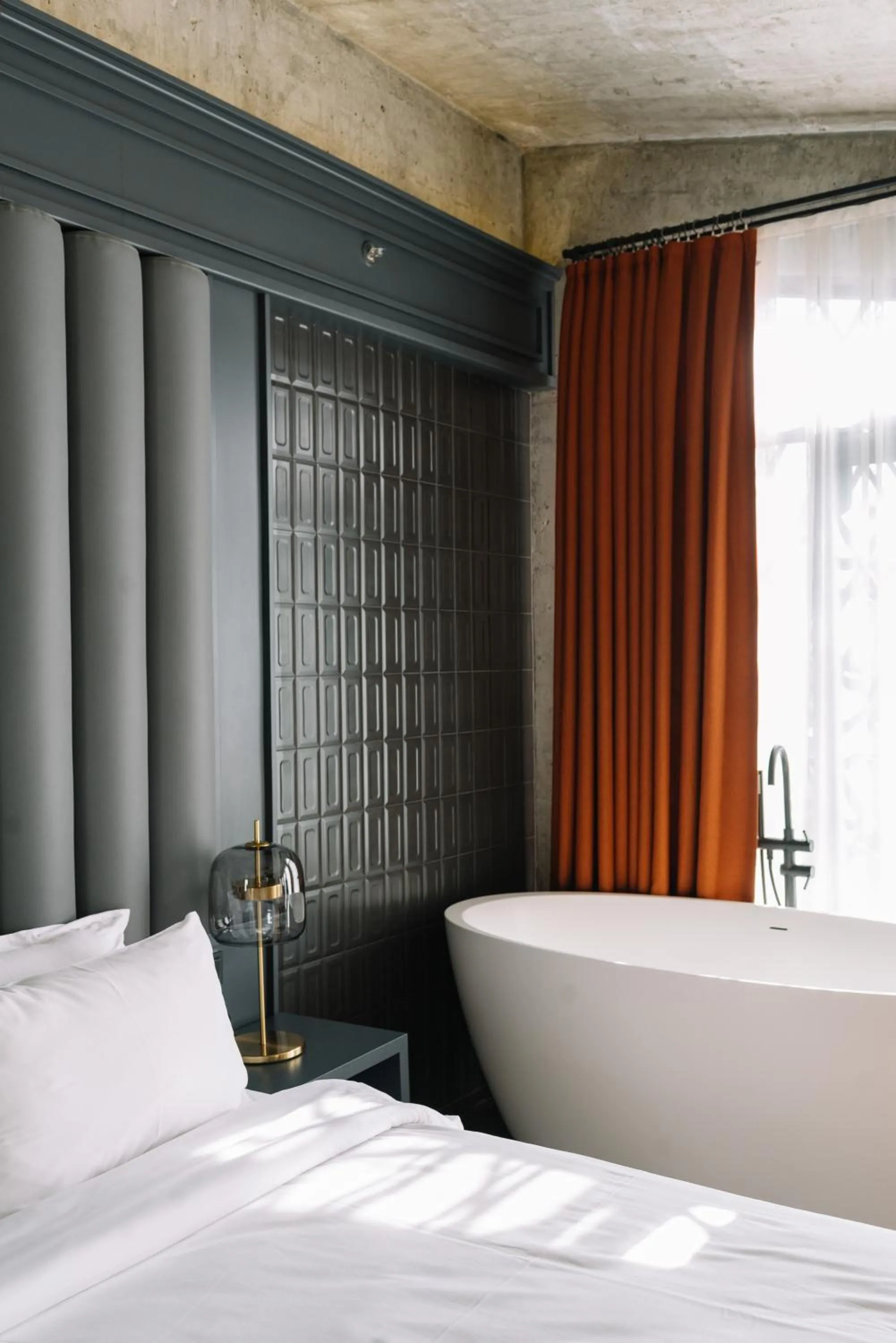 Bed in Sandali Metekhi Boutique Hotel