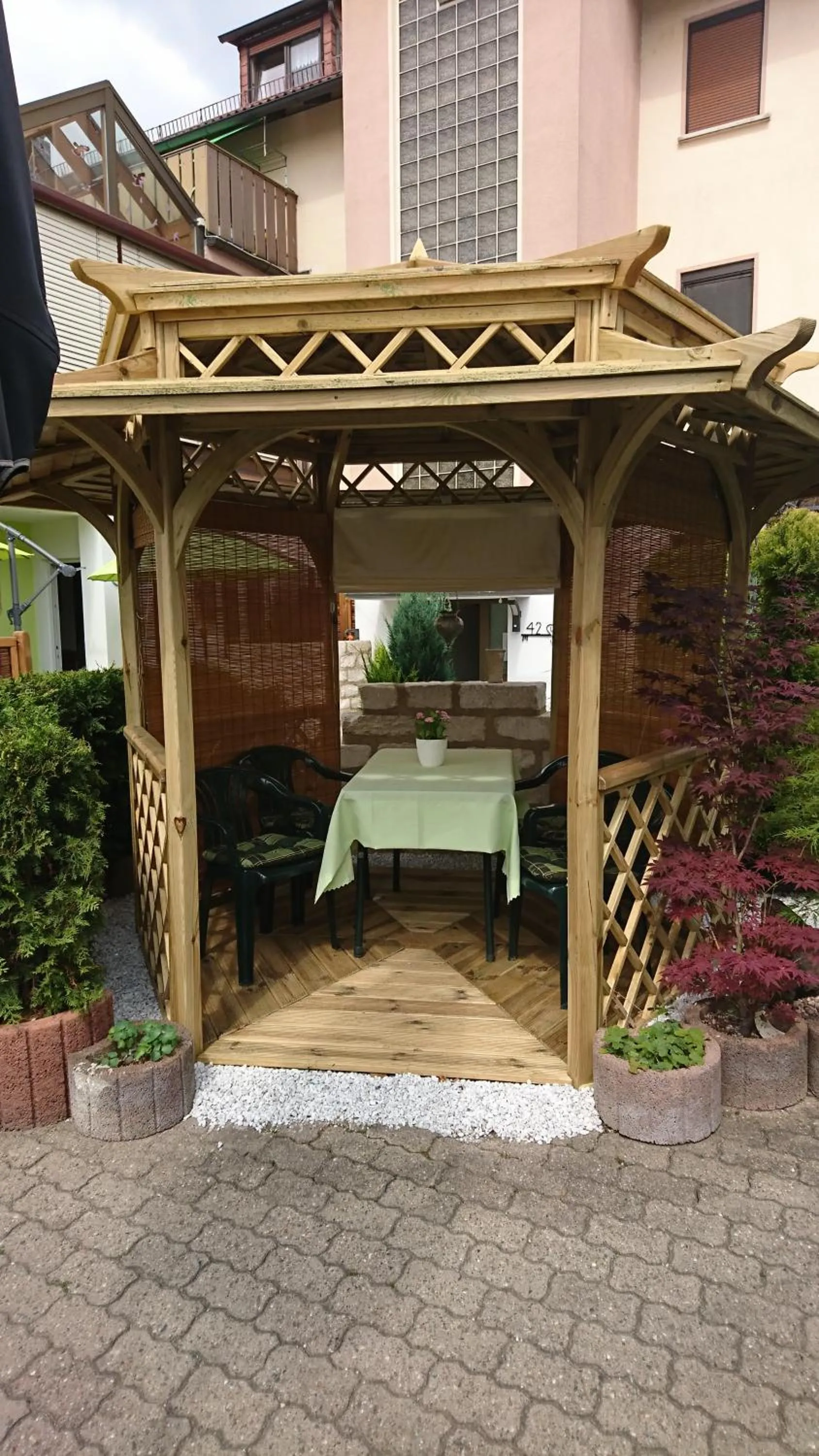 Patio in ApartmentHotel Vollumen