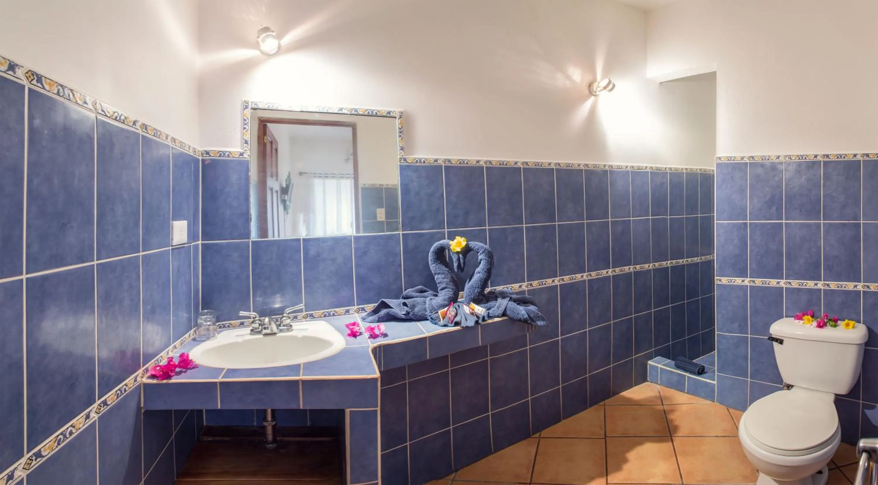 Shower in Hotel Laguna del Cocodrilo